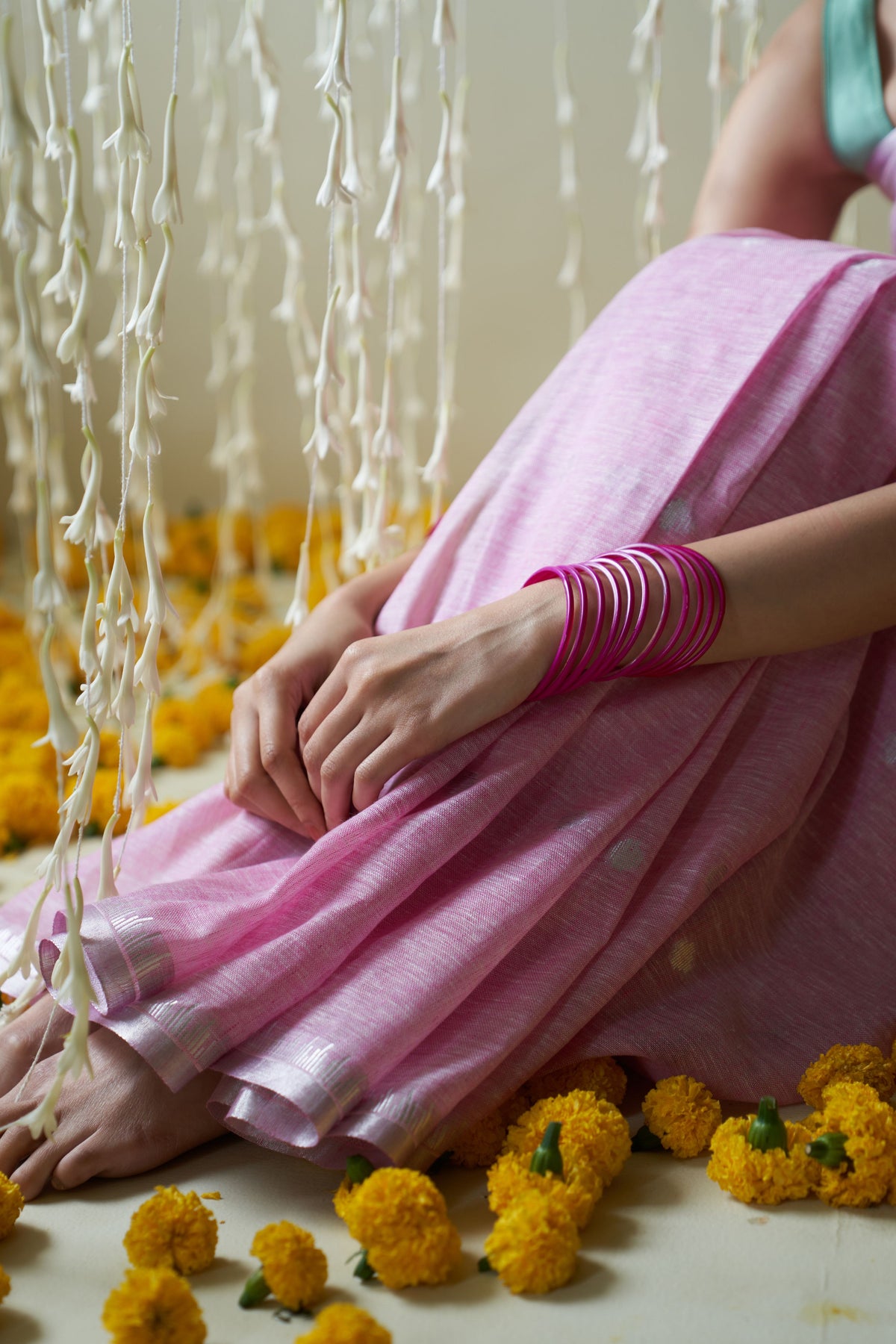 Verni Pink Saree