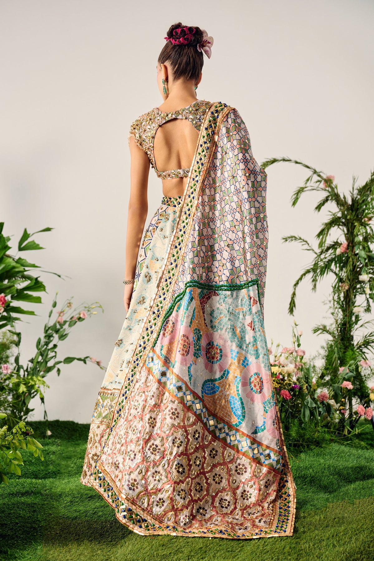 An Alluring Multi Panelled Lehenga