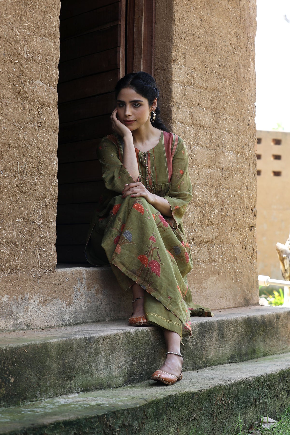 Mehendi Green Tunic Set