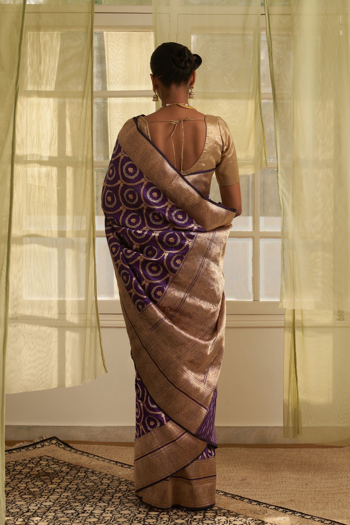 Asmee Purple Saree