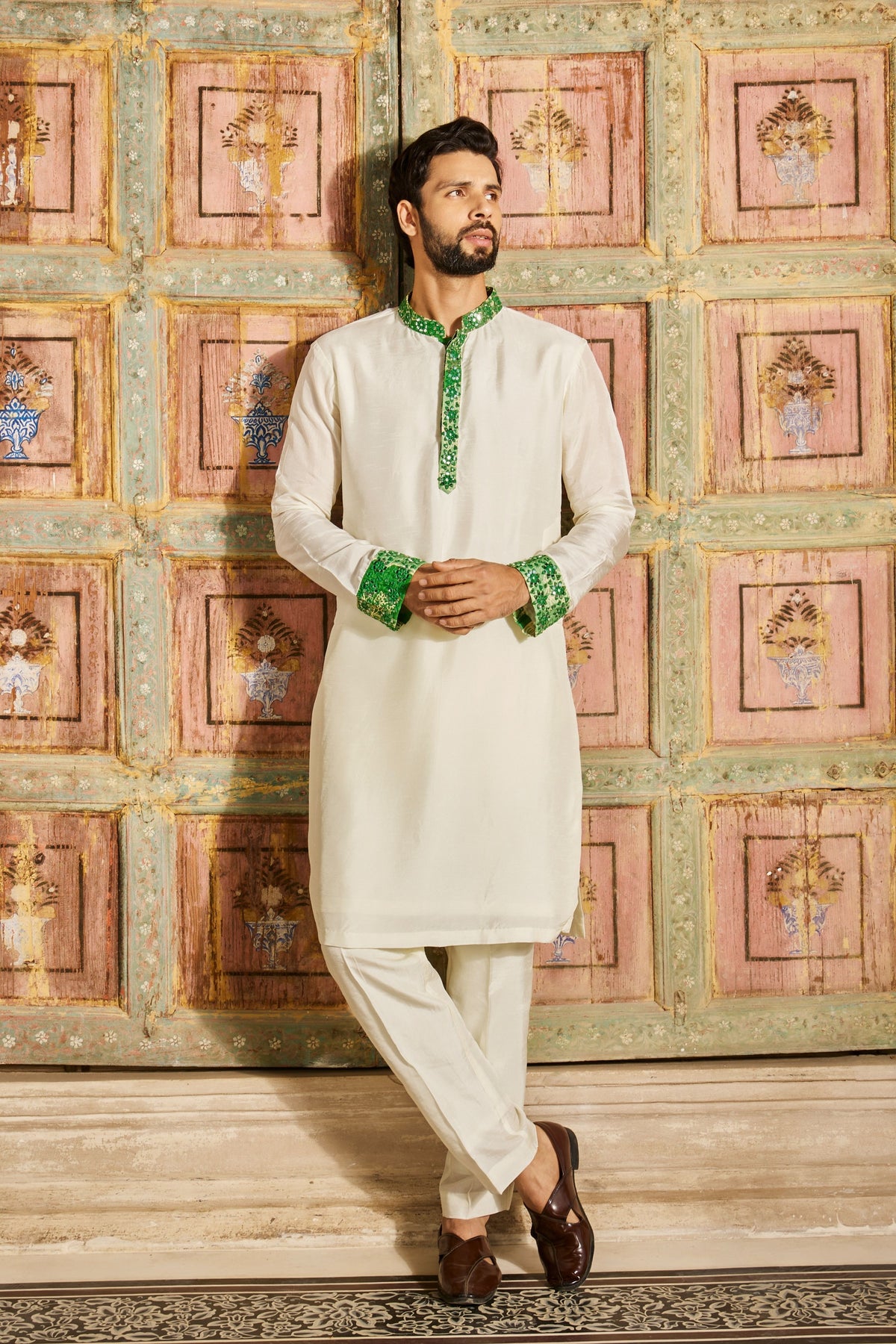 Ecru Kurta Set