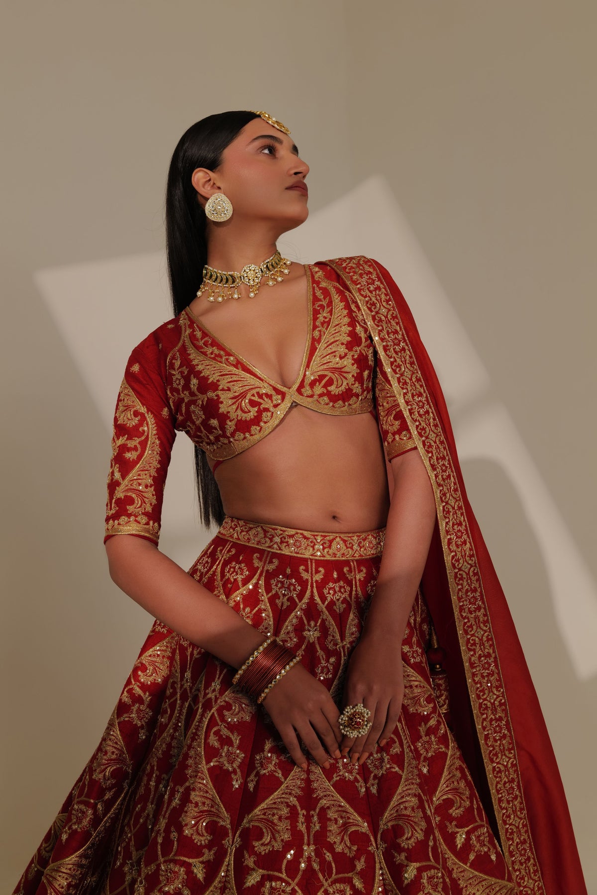 Red Lehenga Set