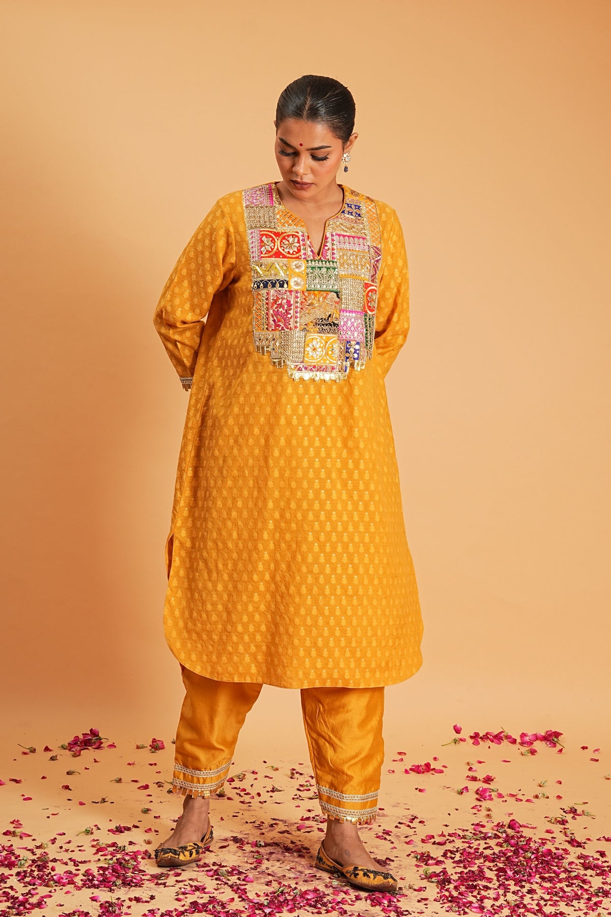 Mustard Goti Tunic