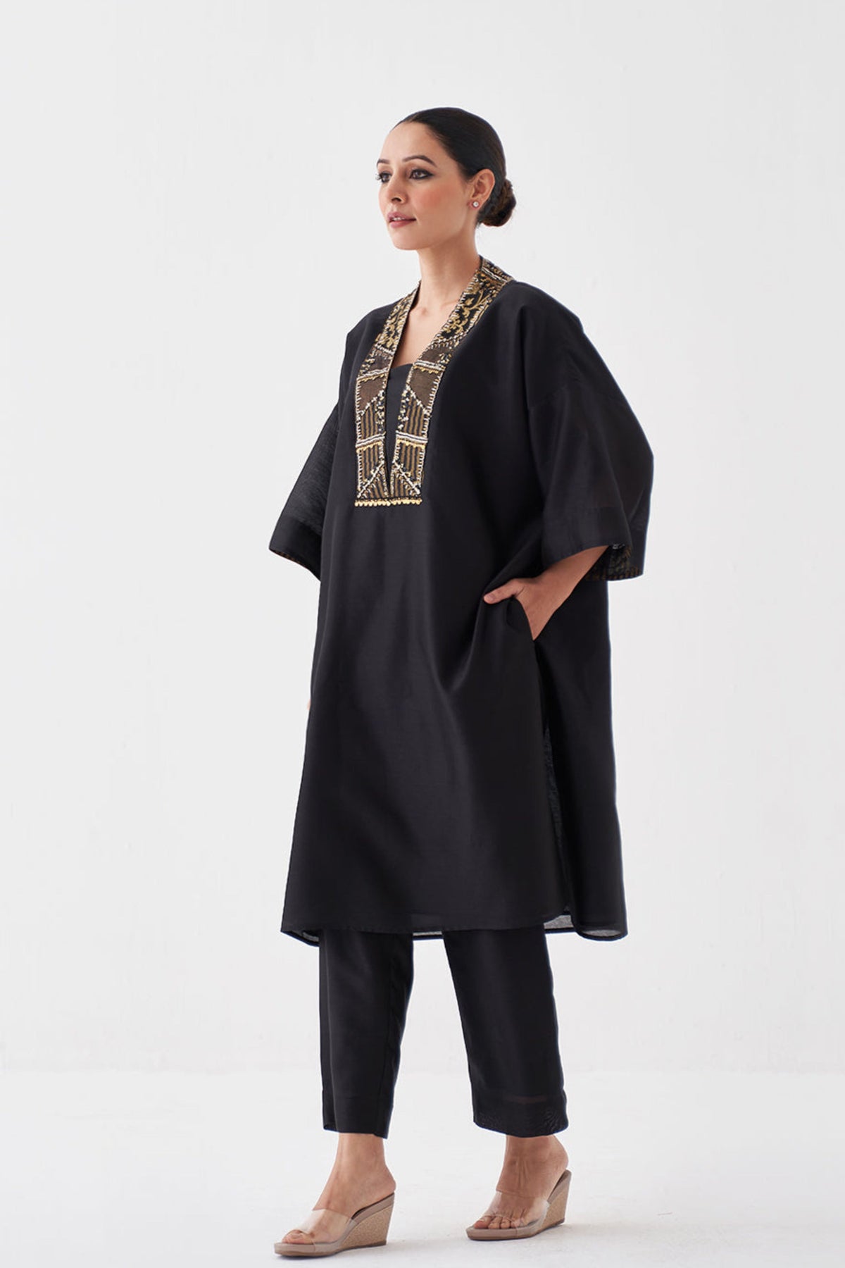 Rich Black Kurta Set