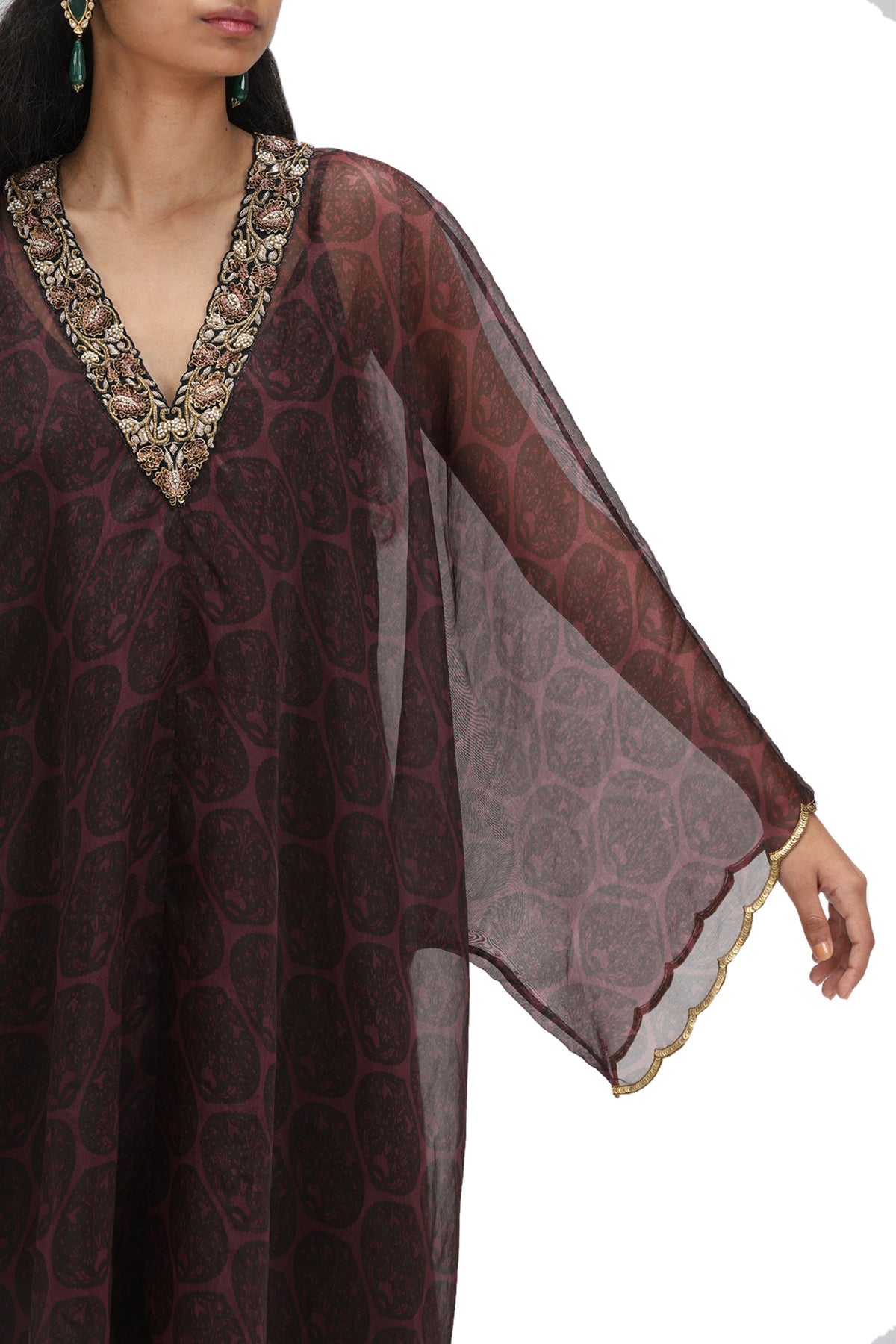 Usma Printed Kaftan Set