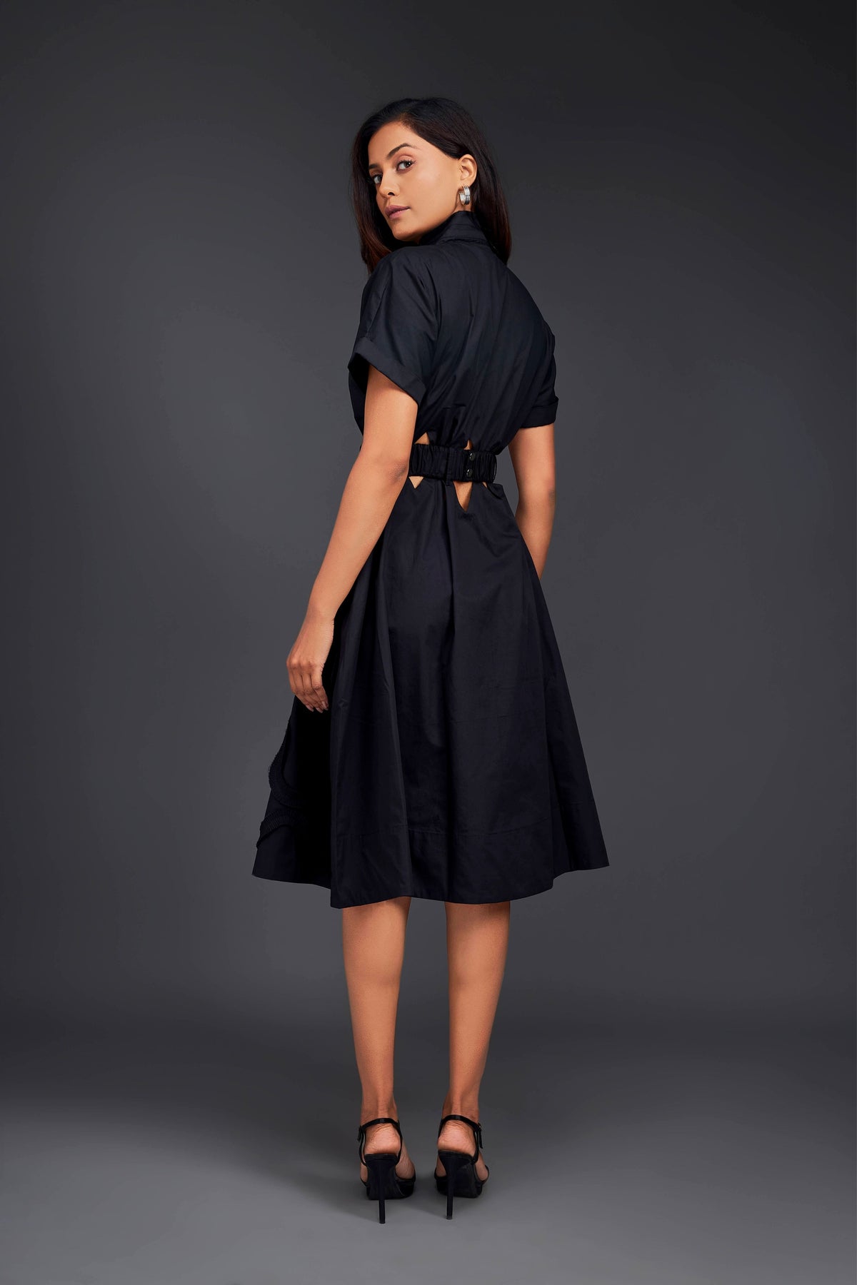 Black A-line Dress