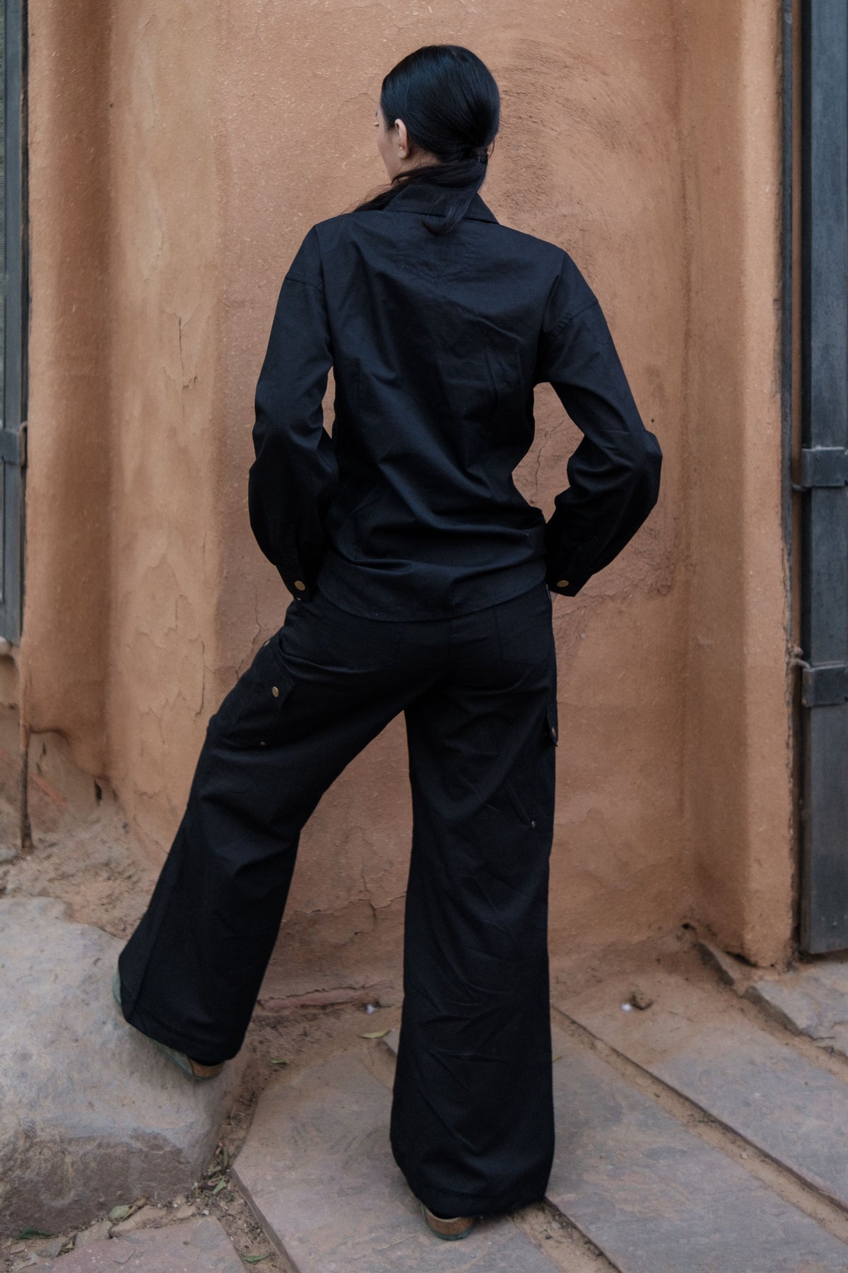 Black Saigon Parachute Pants