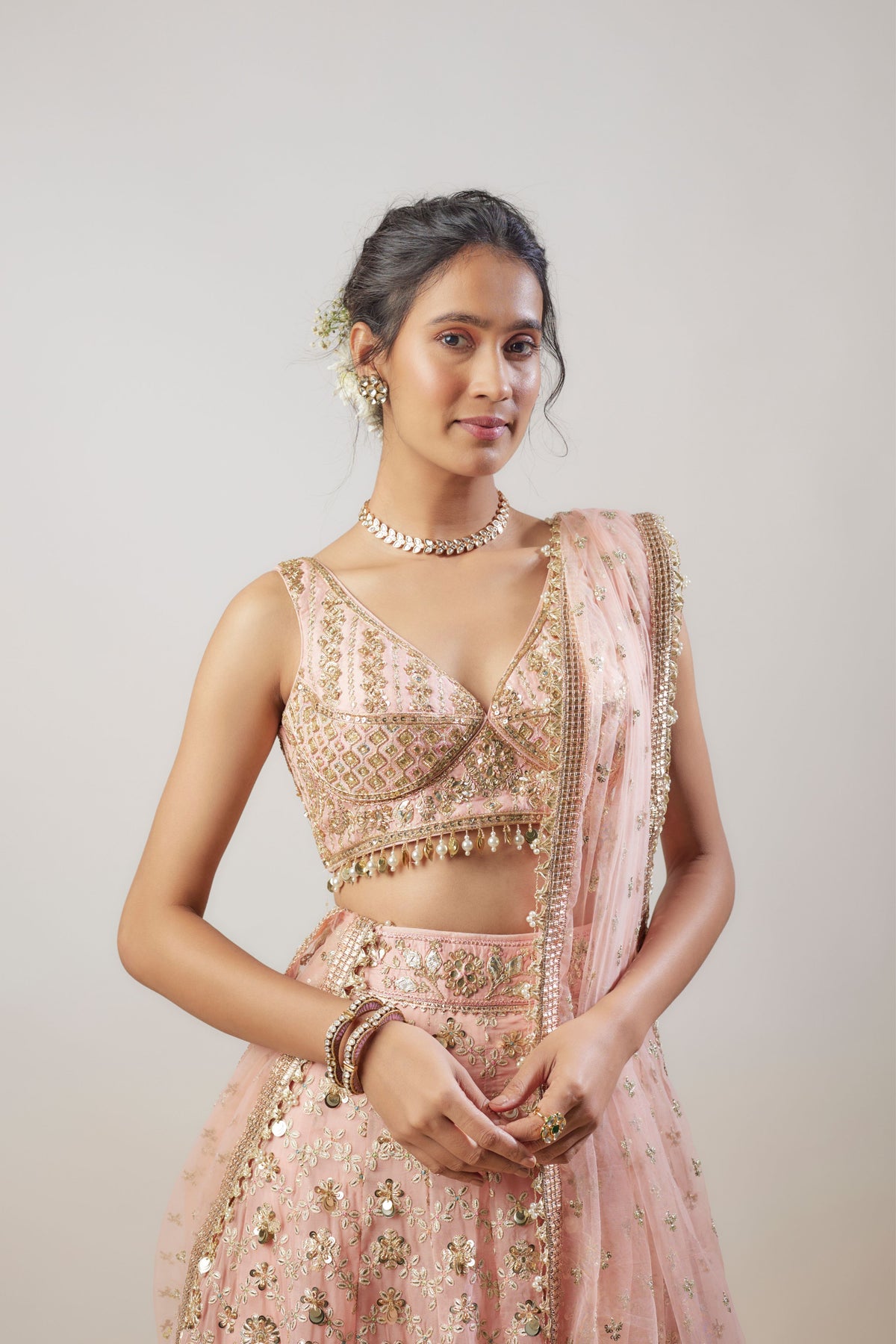 Rashmi Blush Pink Lehenga Set