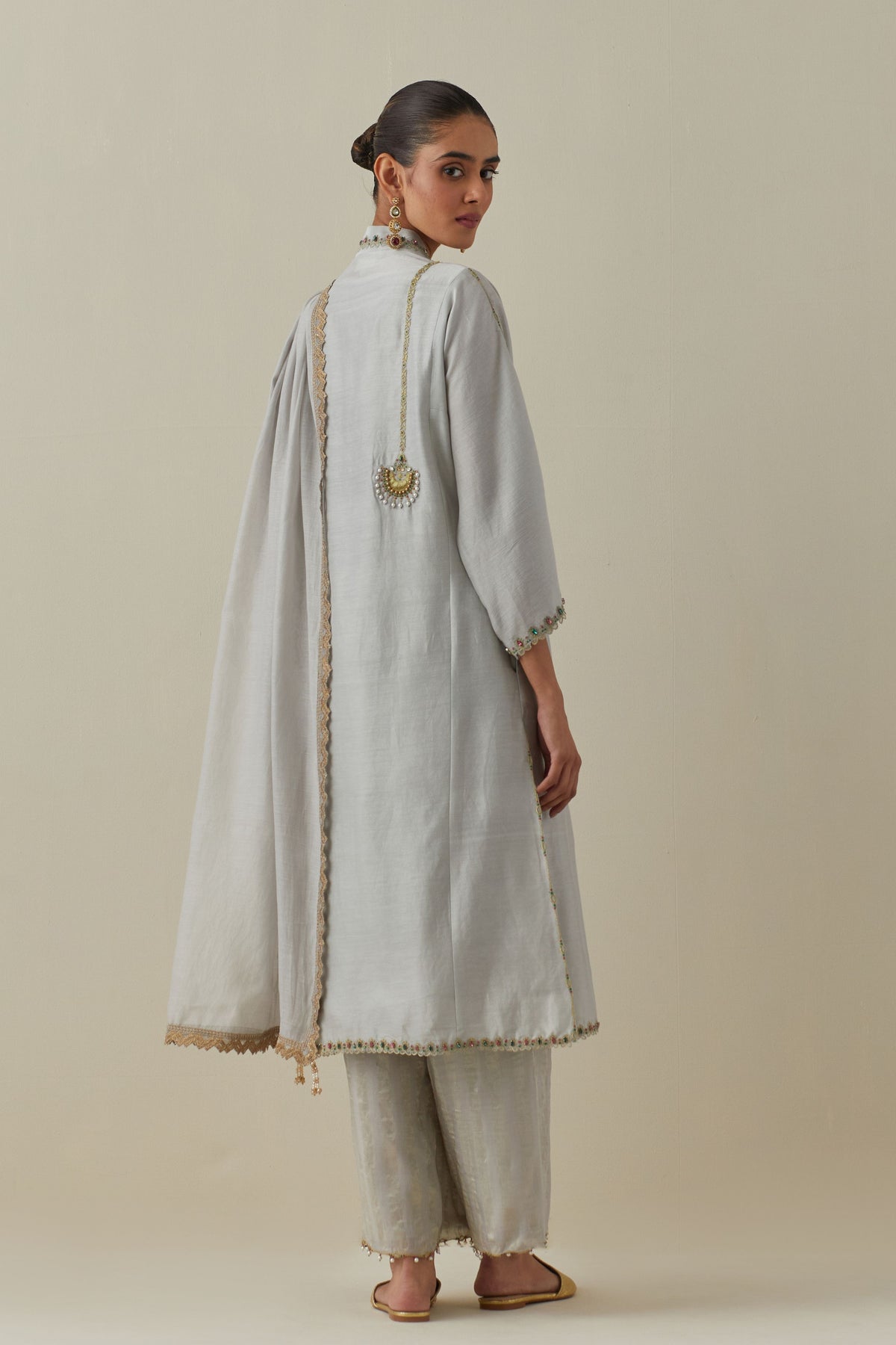 Ambreen Grey Kurta Set