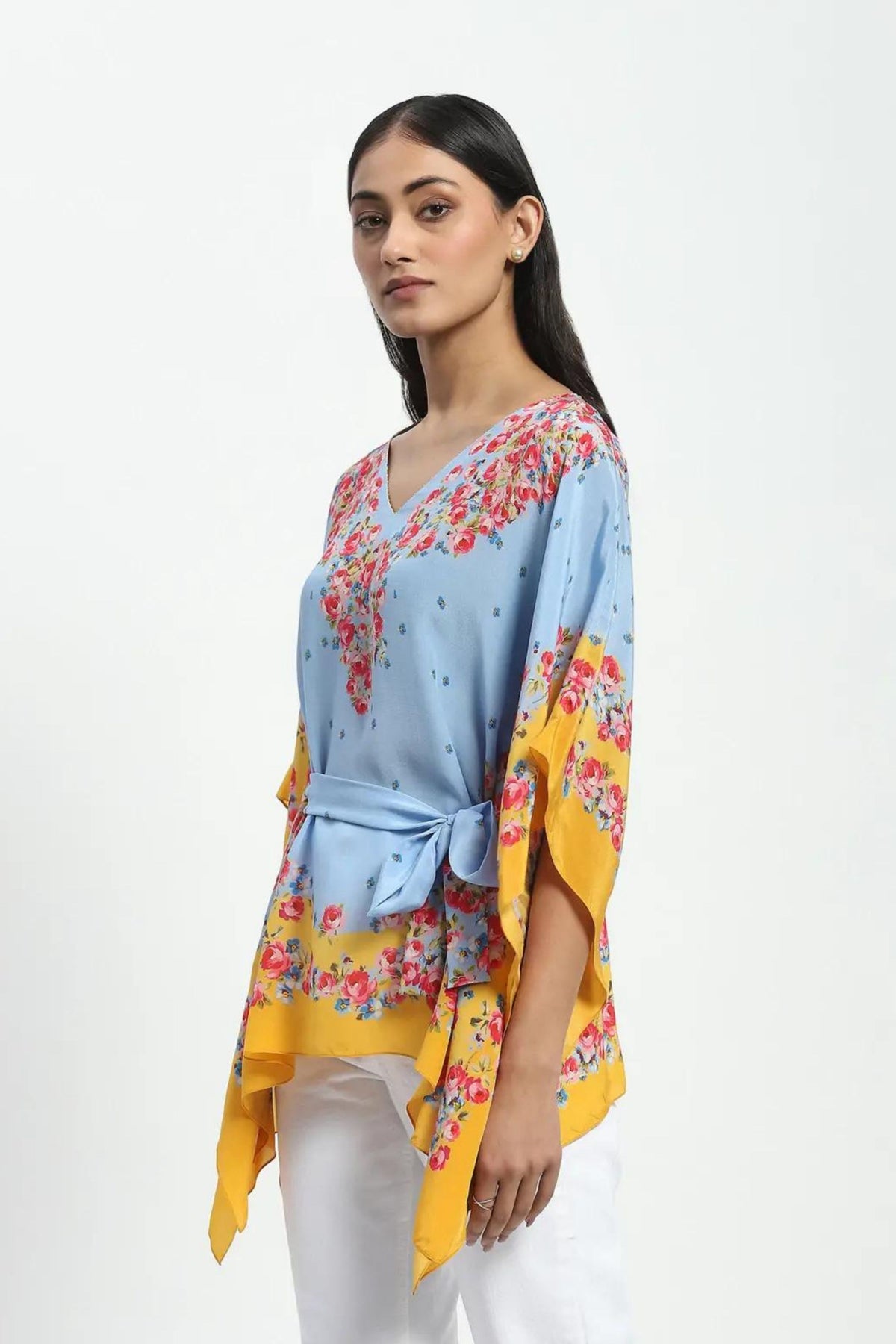 Blue Powder Kaftan Top