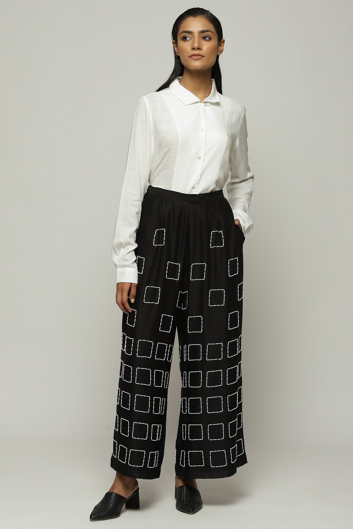 Geometric Square Palazzo Pant