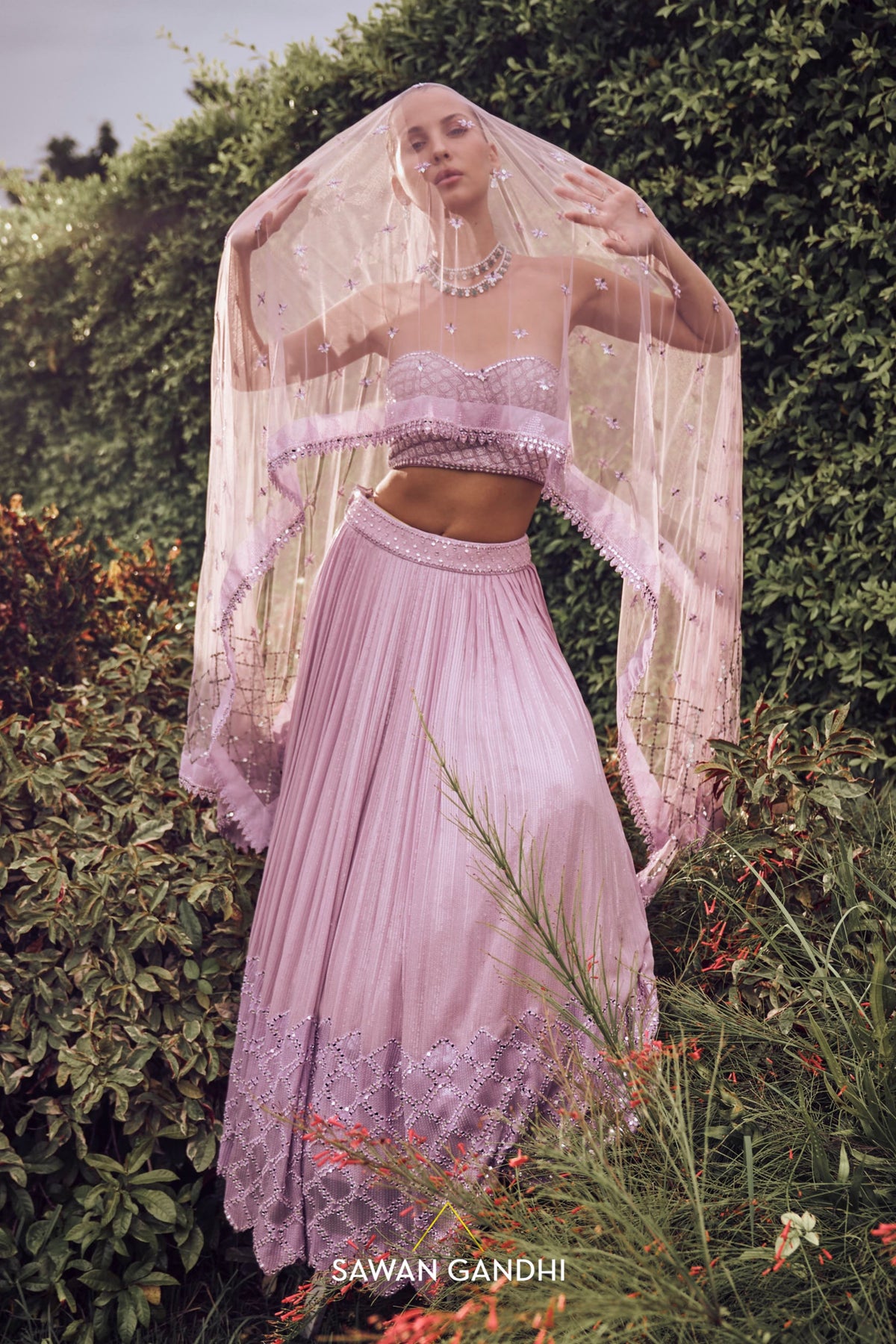 Lilac Lehenga Set