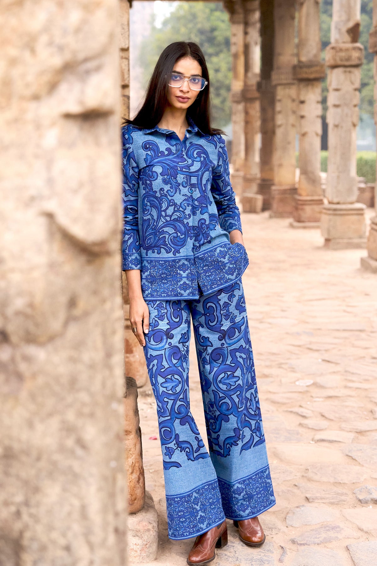 Denim Printed Co-ord Set