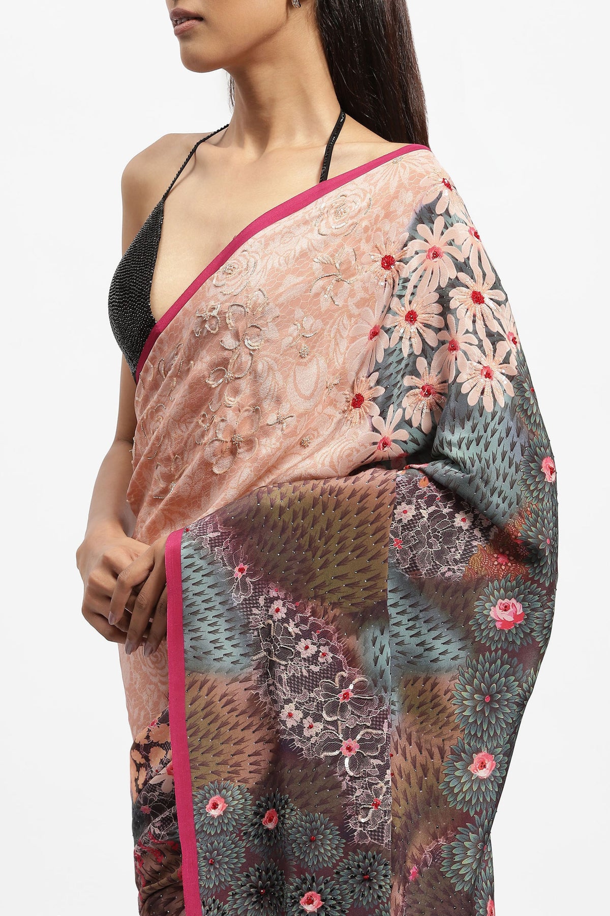 Messenger Embellished Saree