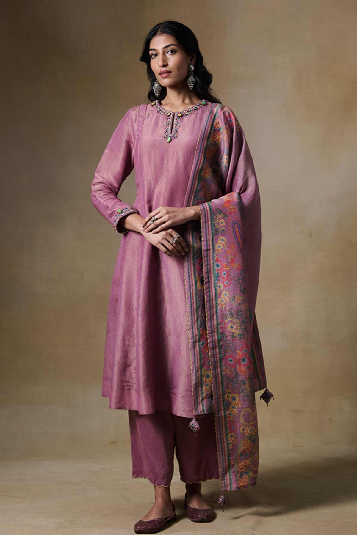 Farima Kurta Set in Pink