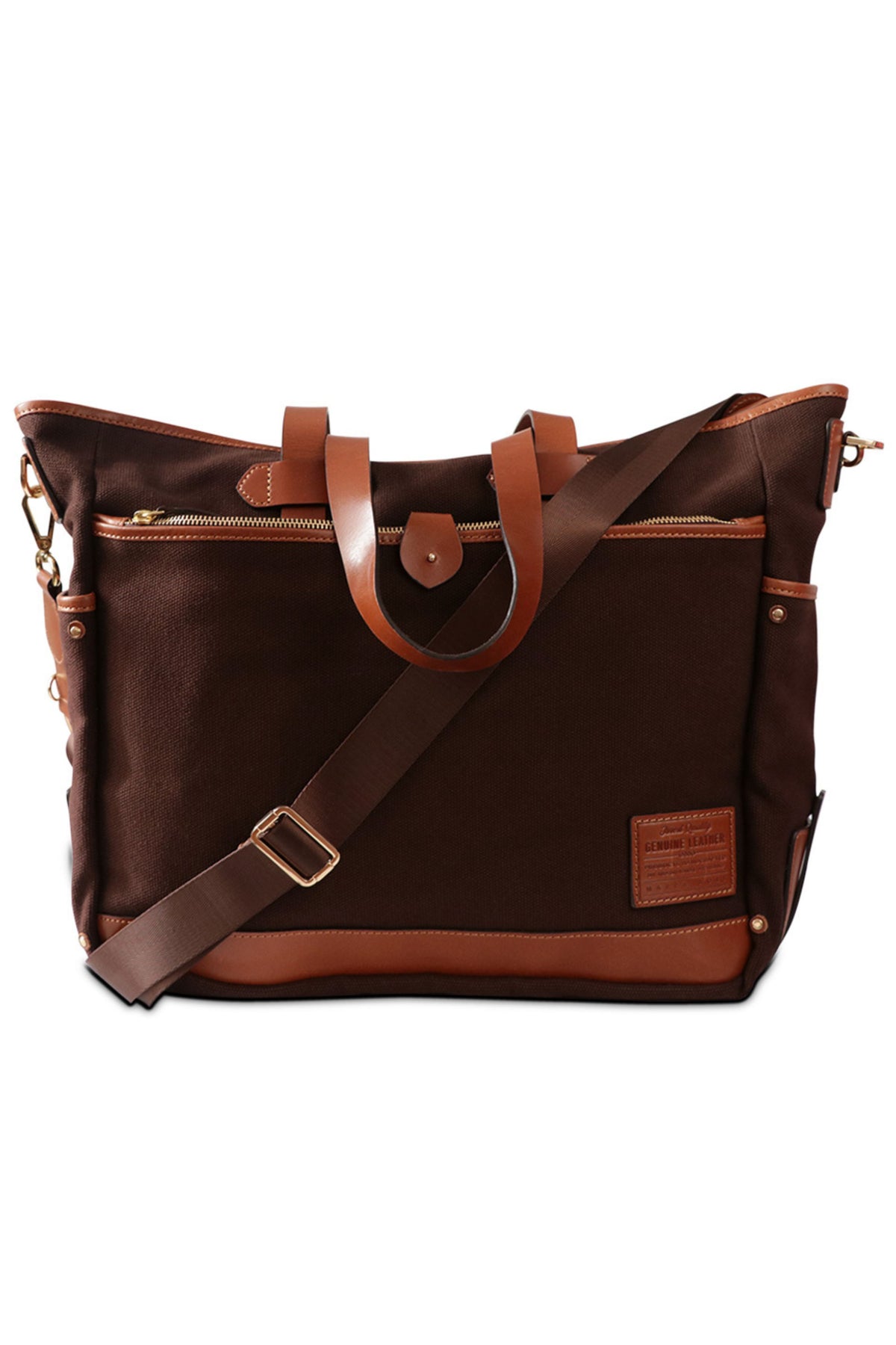 Dark Brown Reed Tote Bag