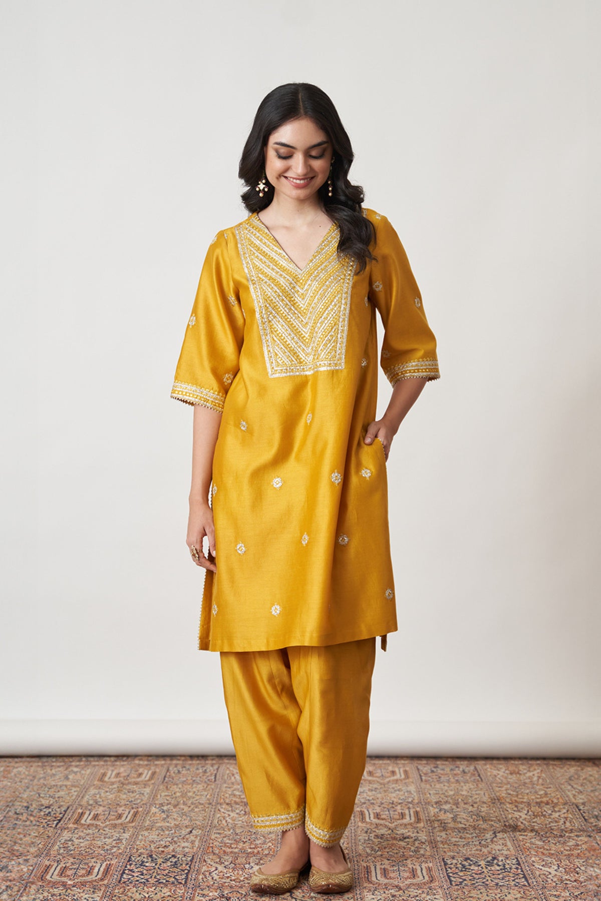 Multicolour Kurta Set