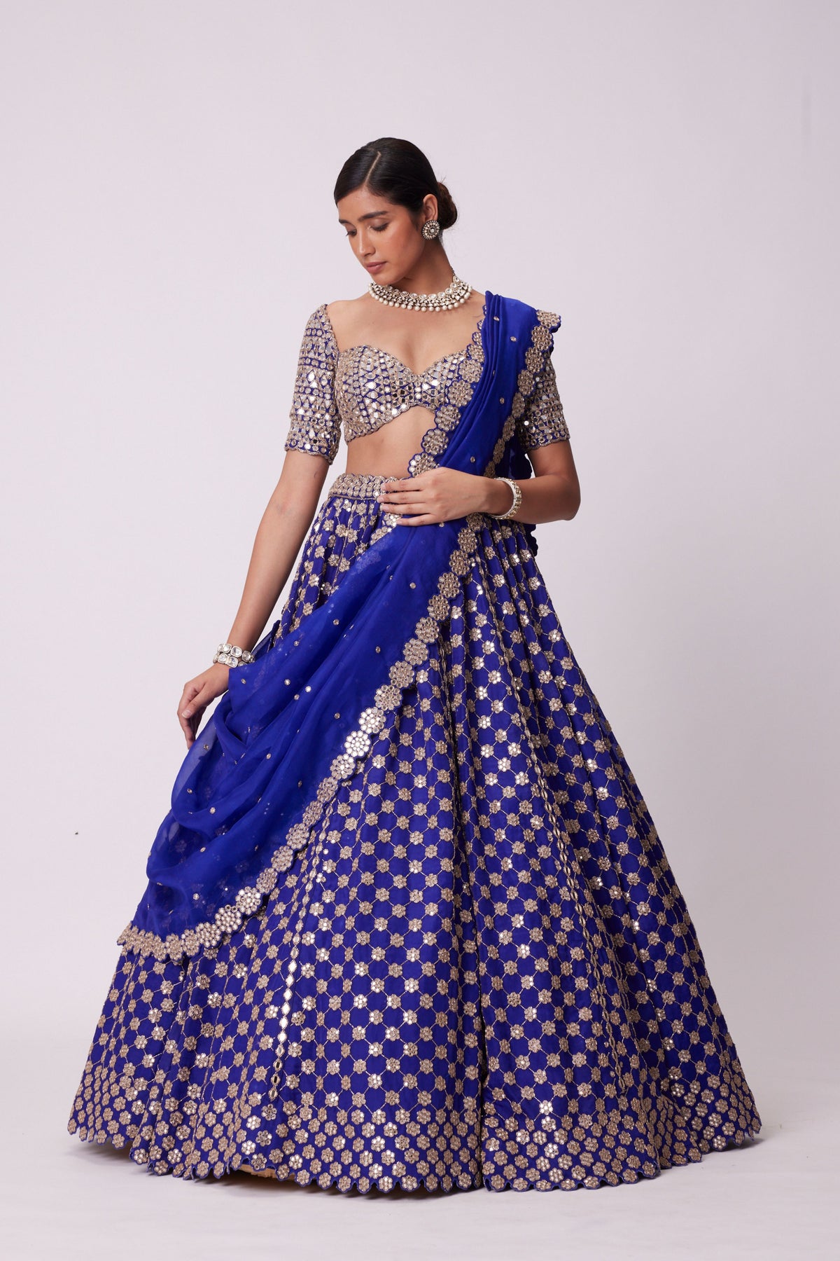 Persian Blue Lehenga Set