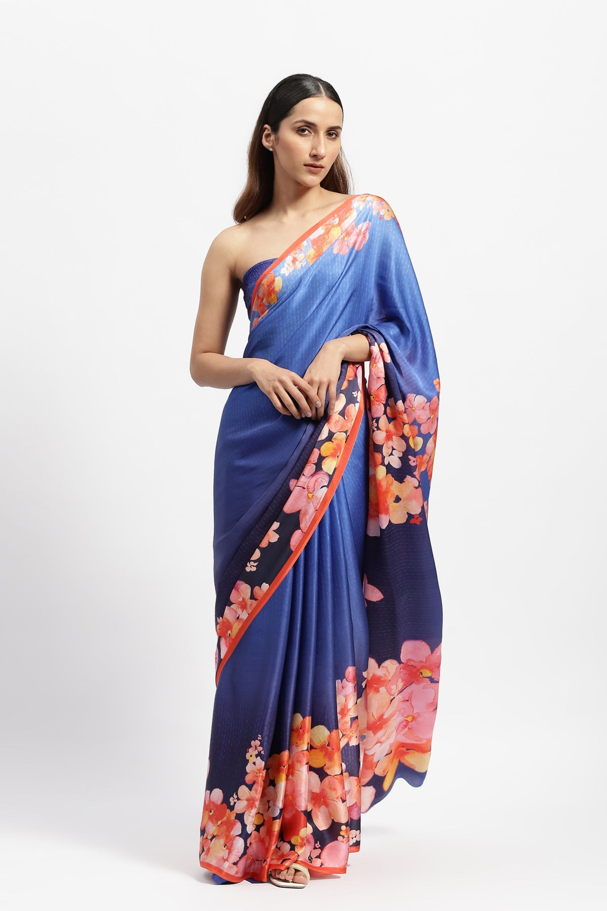 Ocean&#39;s Bounty Printed Saree