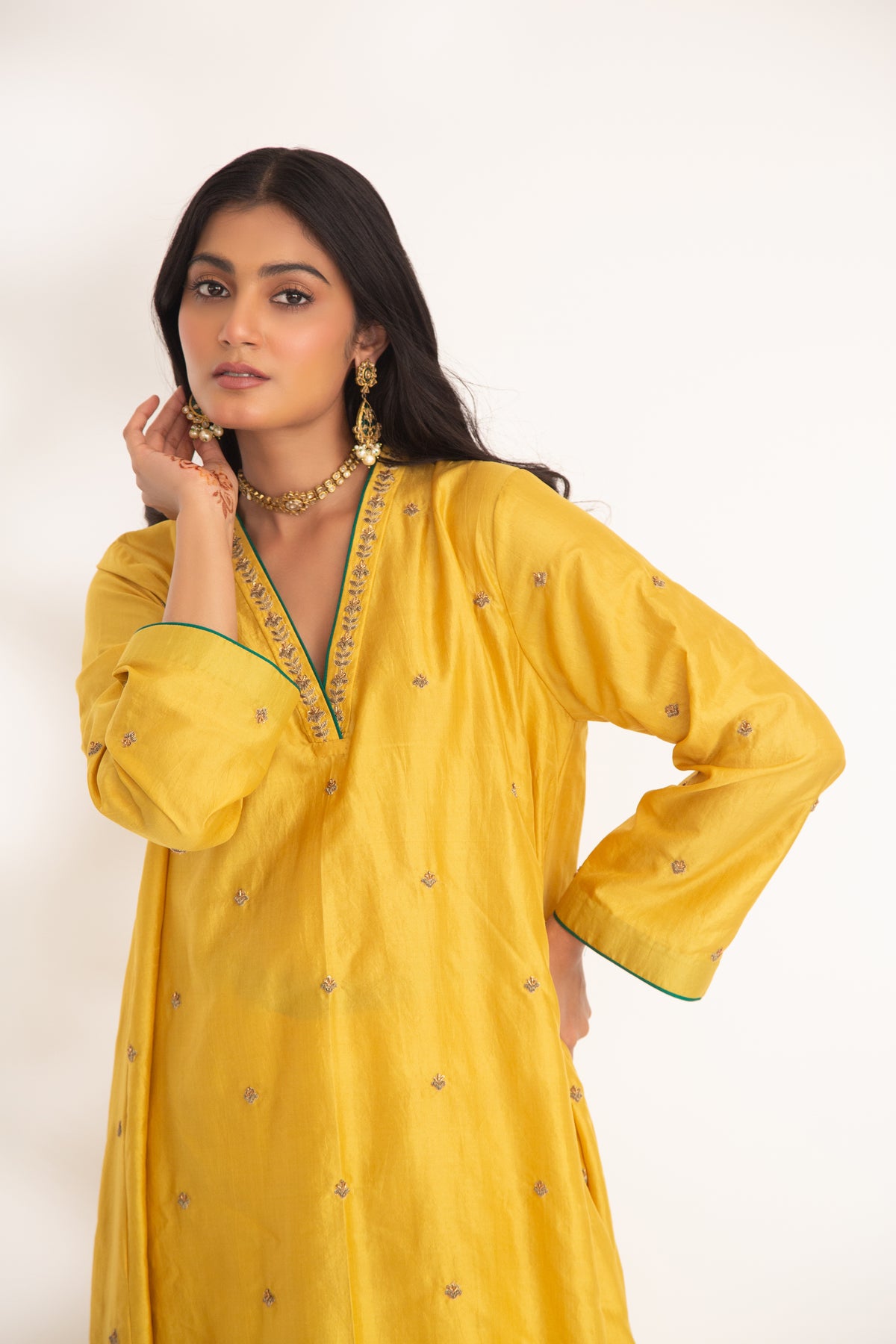 Yellow Iya Kurta Set