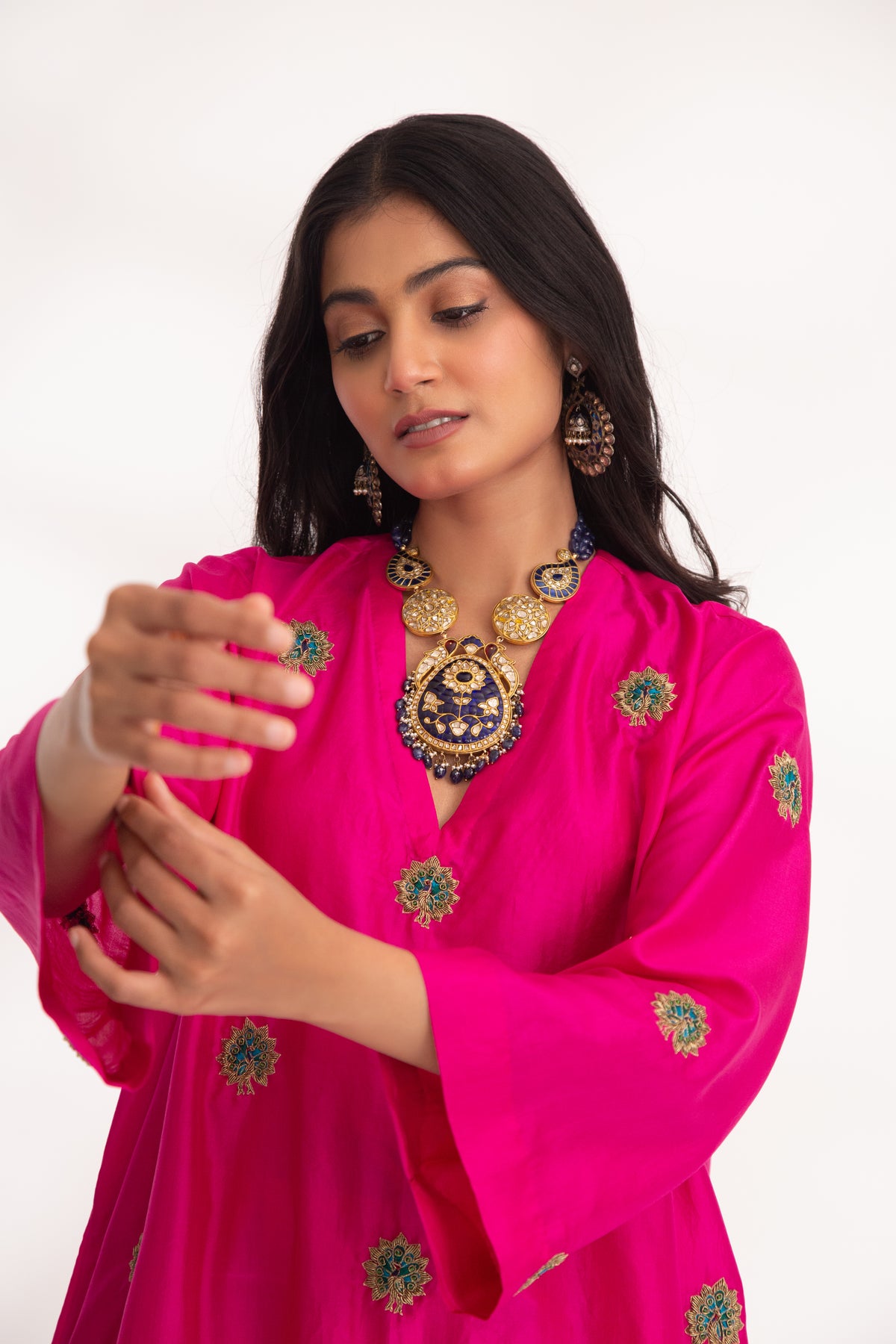 Magenta Pink Devya Kurta Set