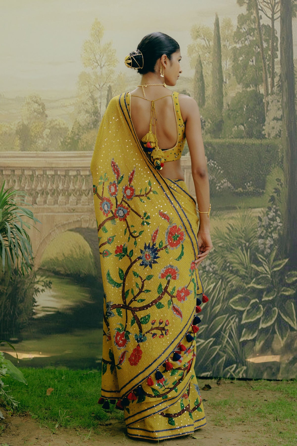 Sunflower Yellow Saree