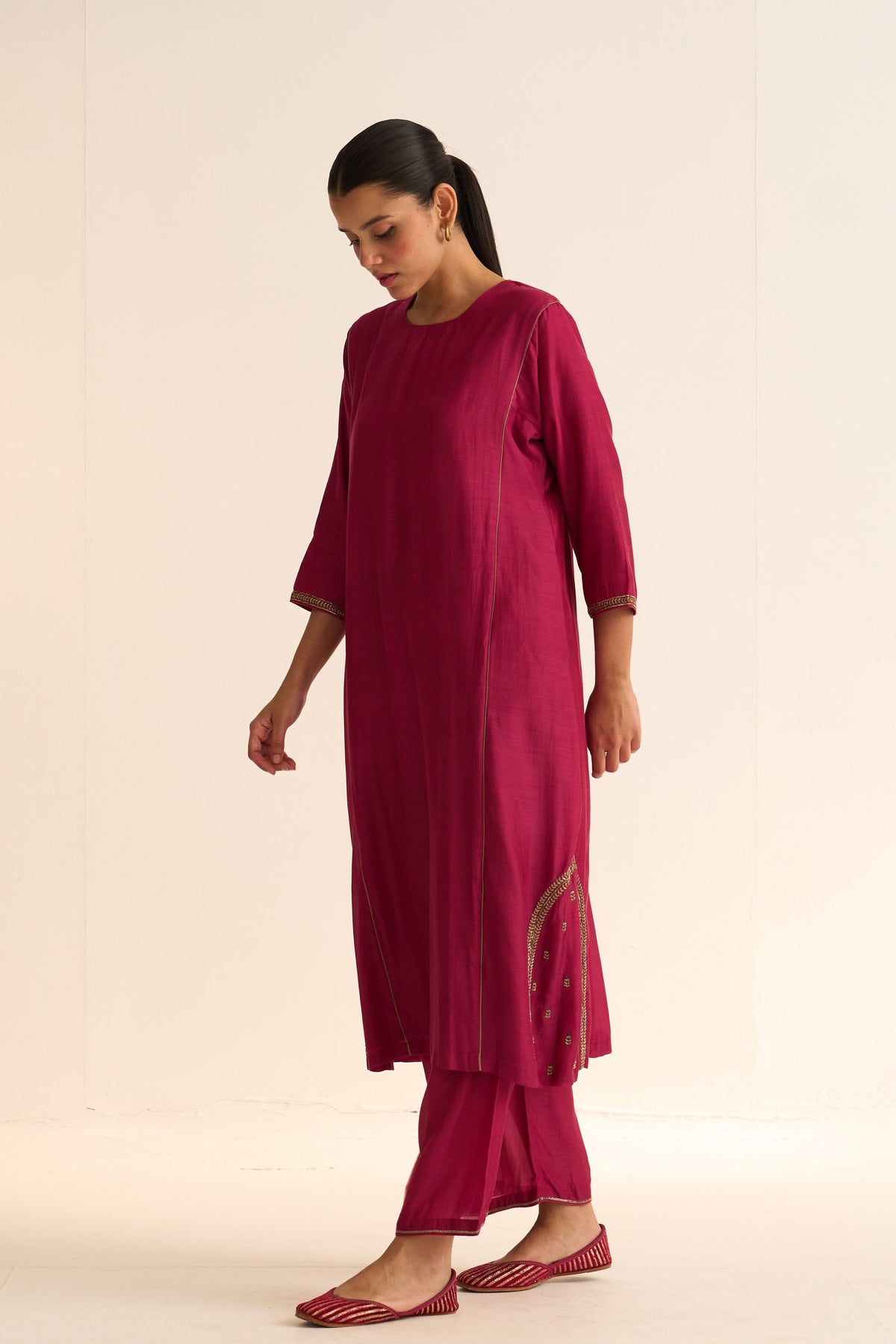 Kumud Rani Pink Kurta Set