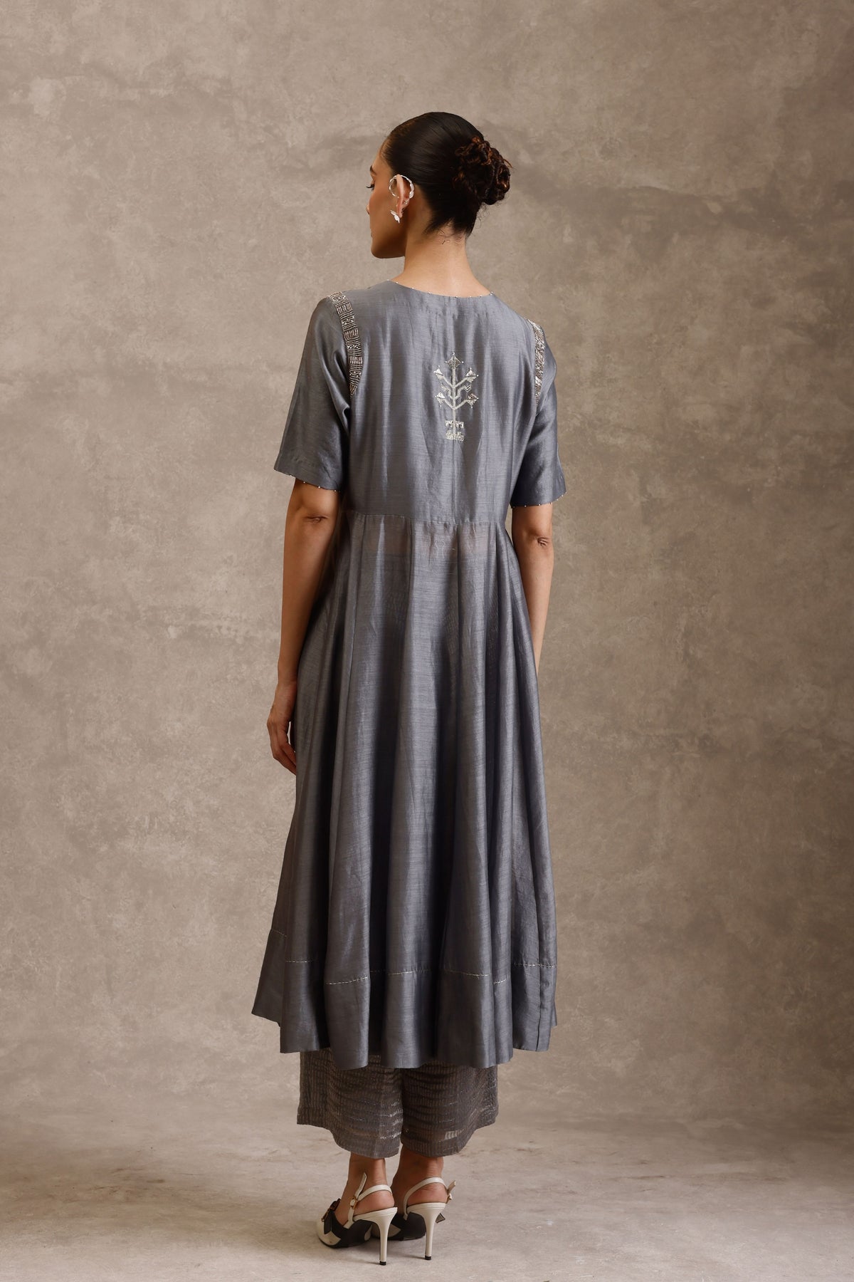 Ina Grey Kurta Pant Set