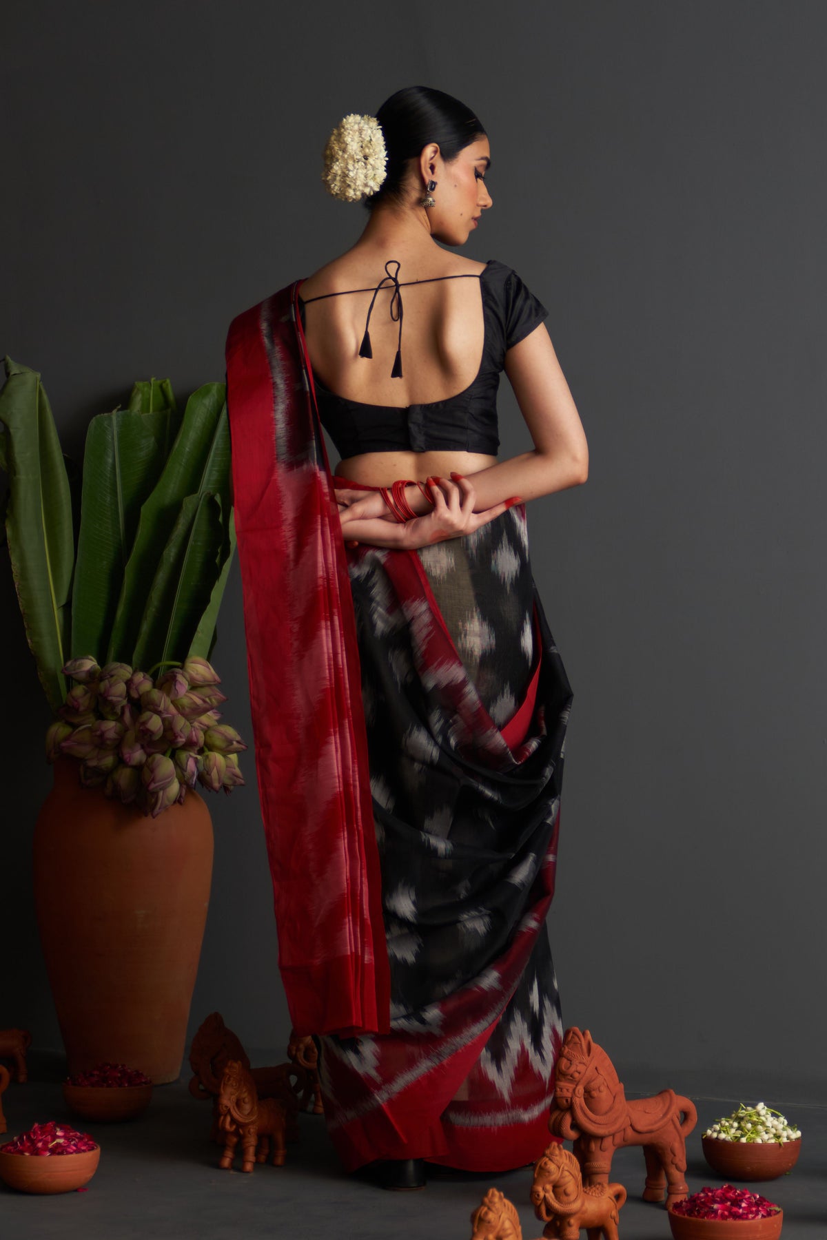 Kalpana Black Saree