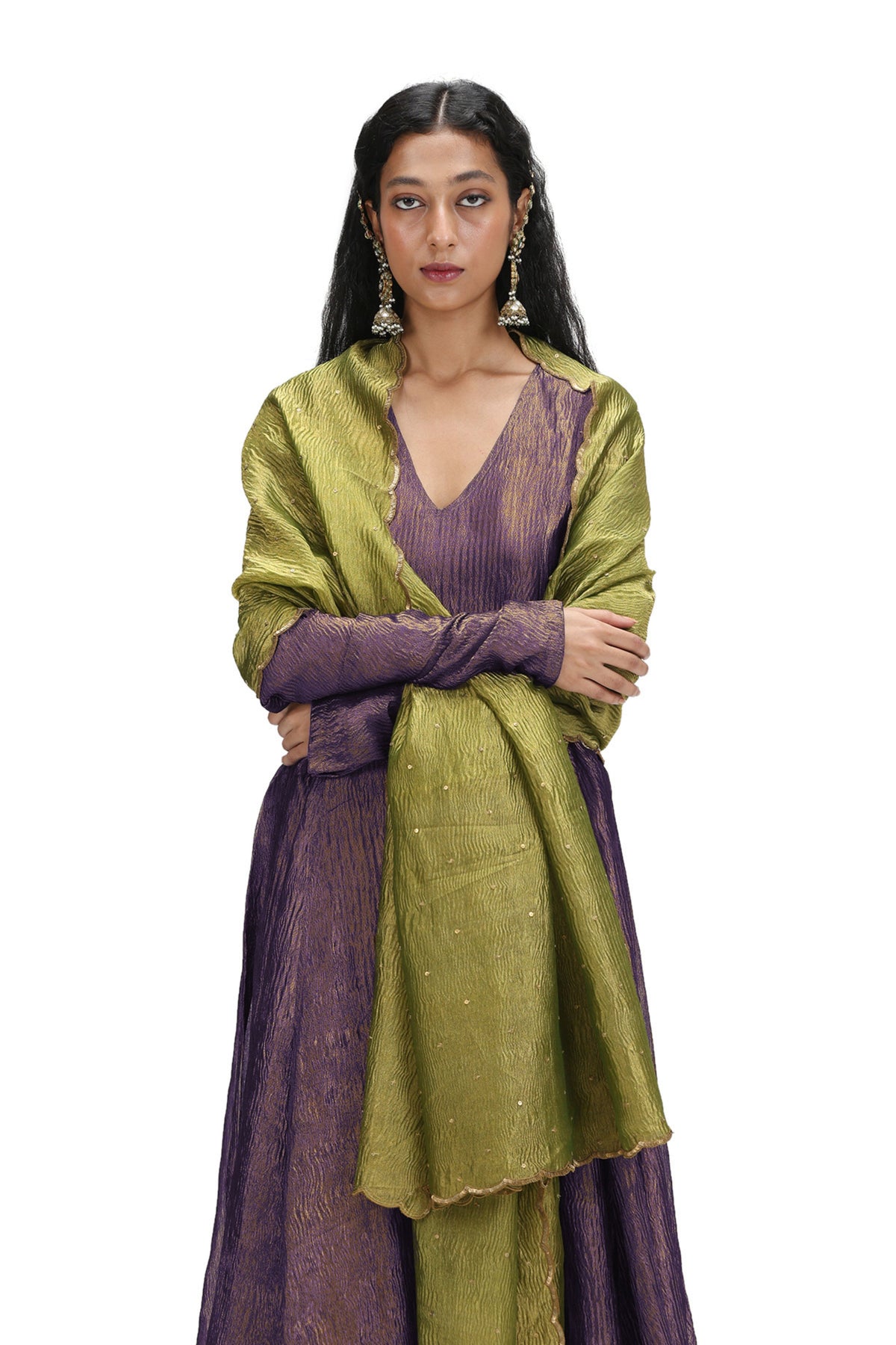 Syamala Purple Kurta Set