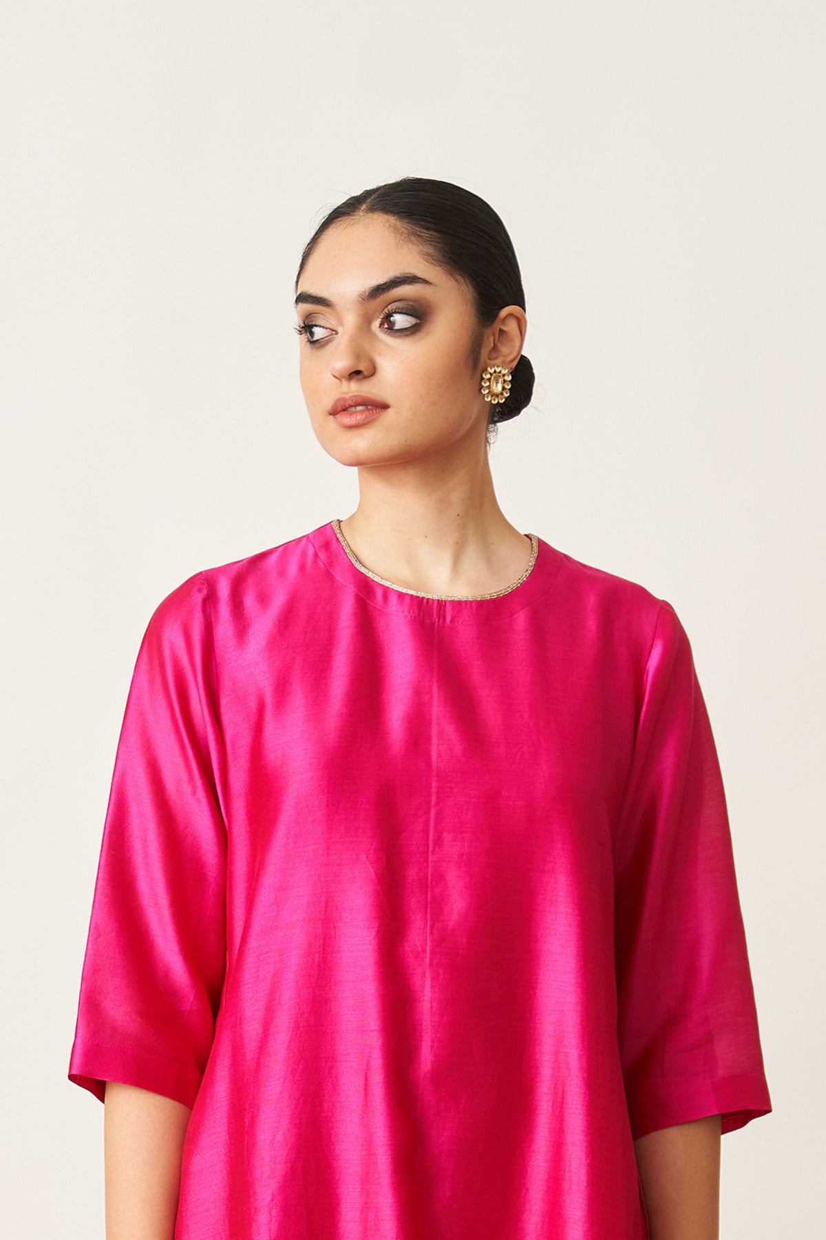 Rani Pink Kurta Set