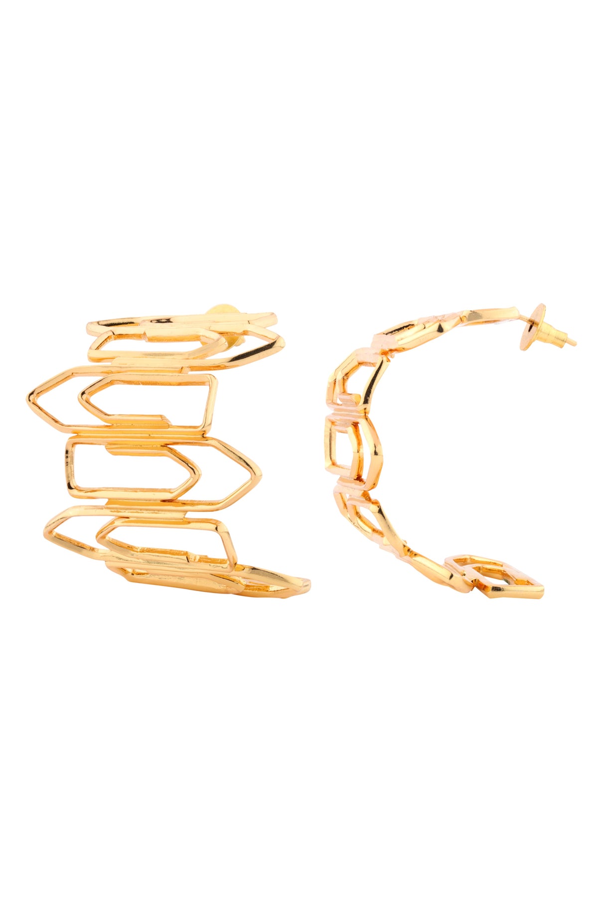 Golden Bundle Hoops Earring