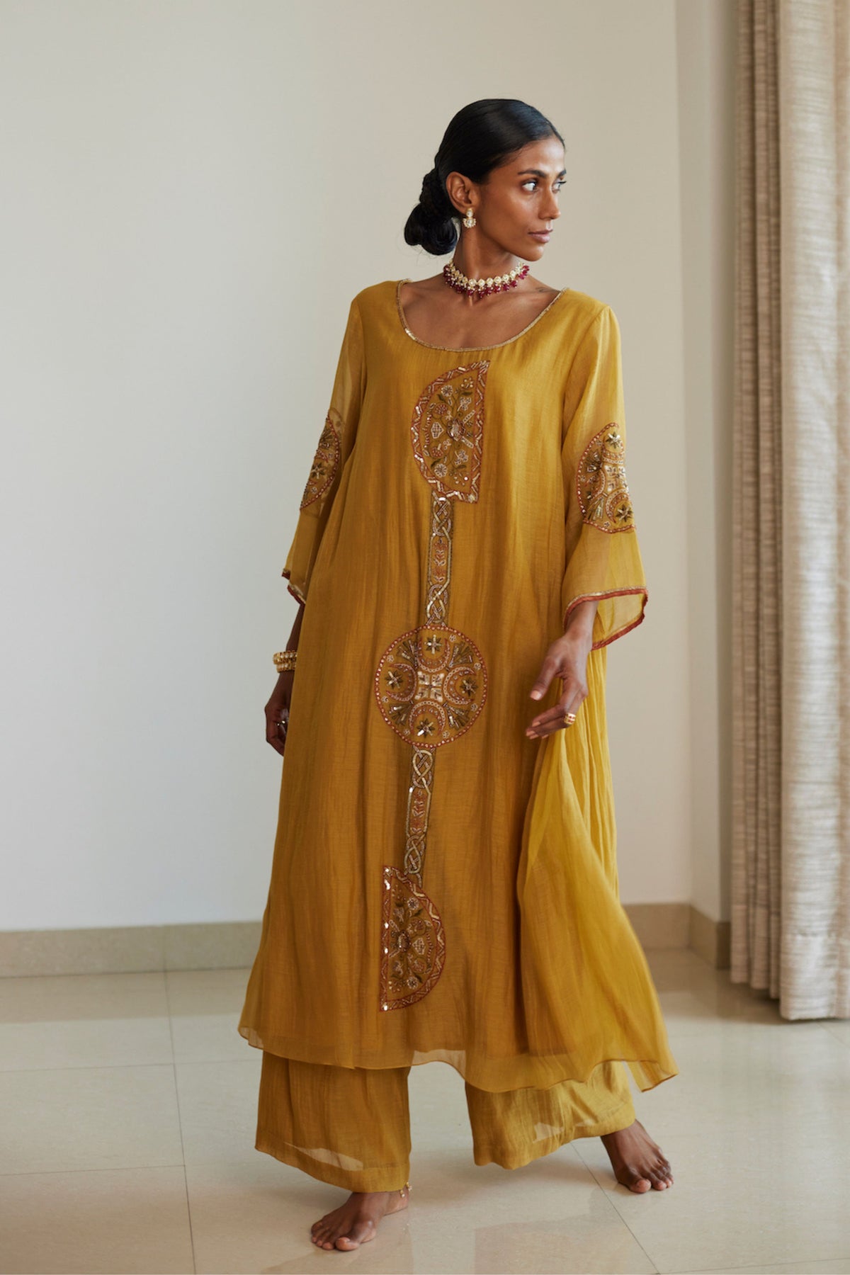 Yellow Shashi Kurta Set