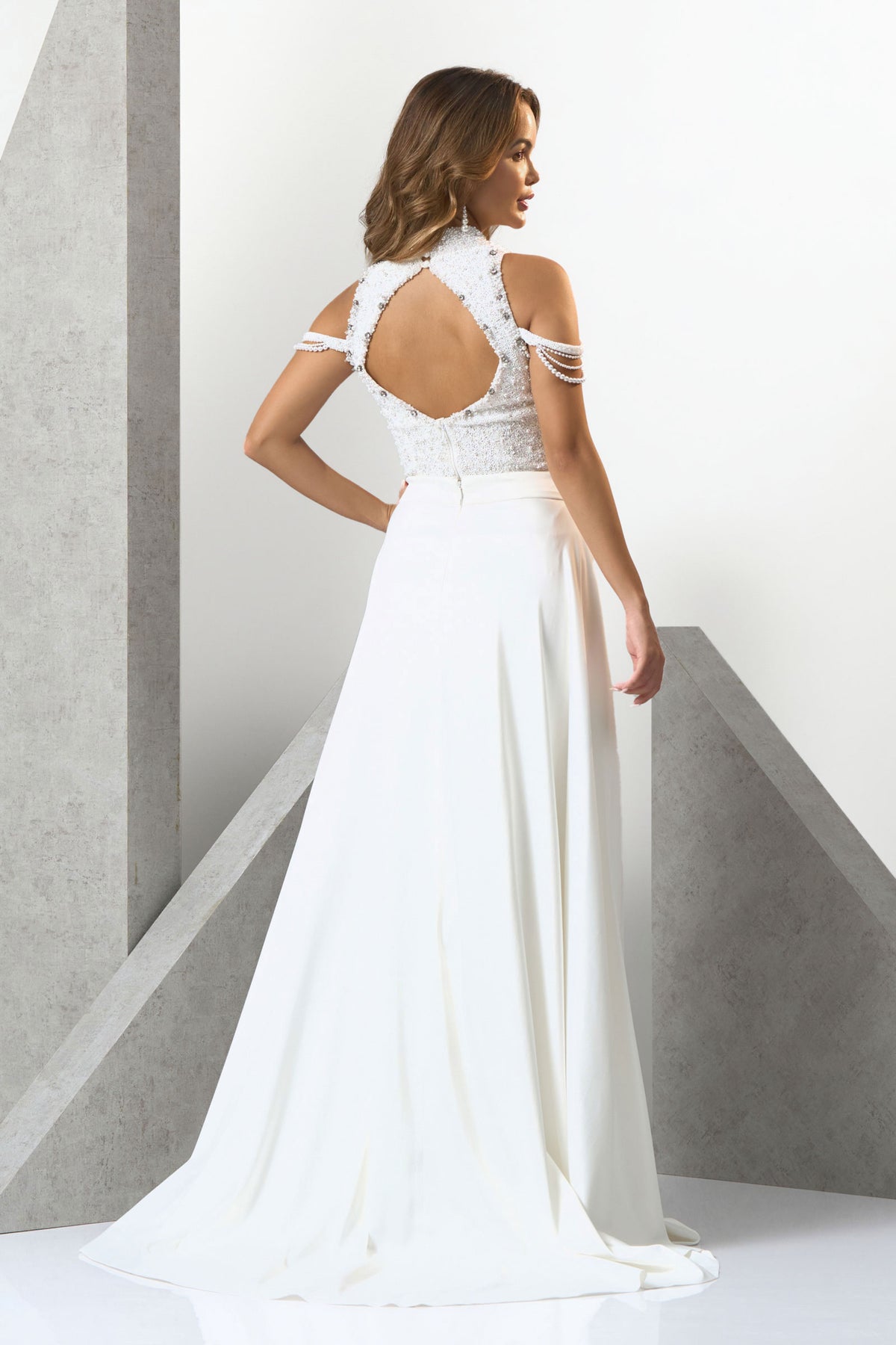 White Princess Evening Gown