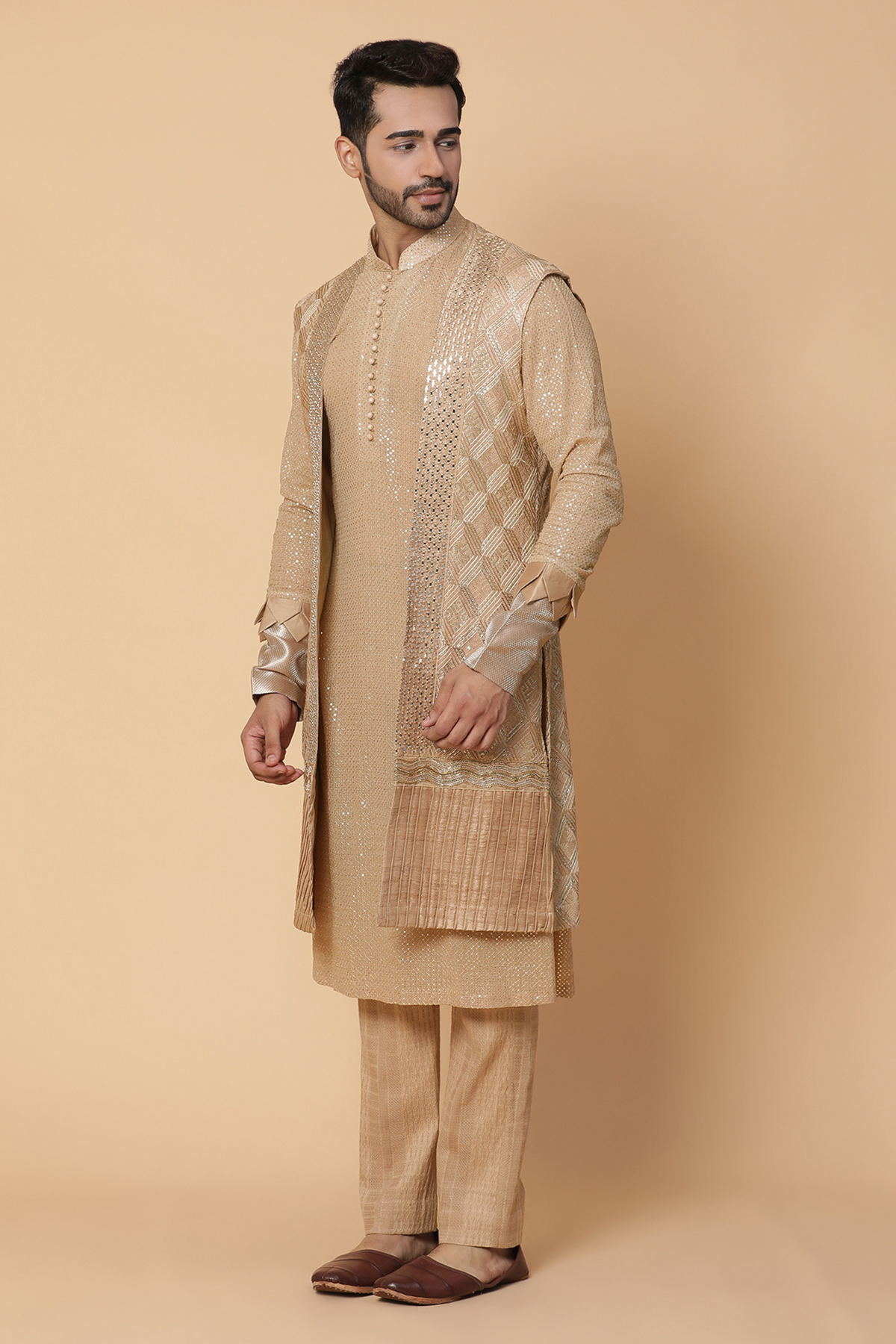 Lehar kurta jacket set