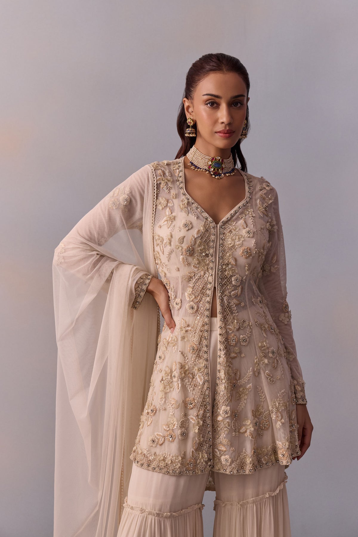 Off-white Mariam Gharara Set