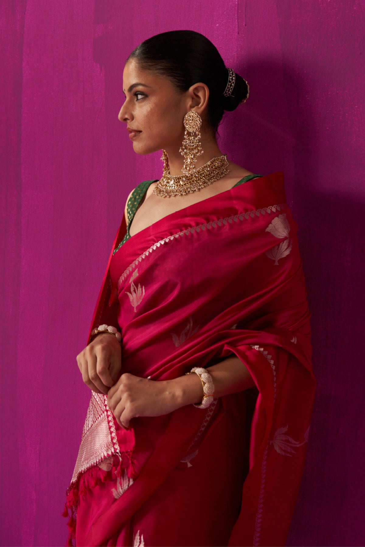 Padmini Magenta Saree