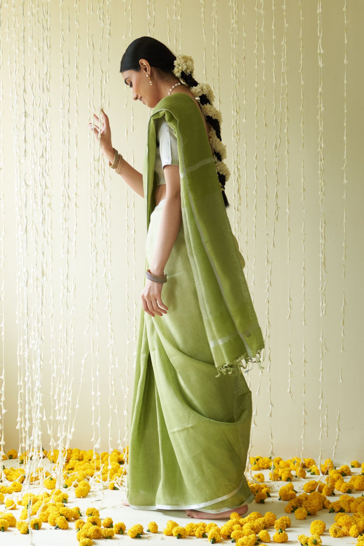 Sayah Green Saree