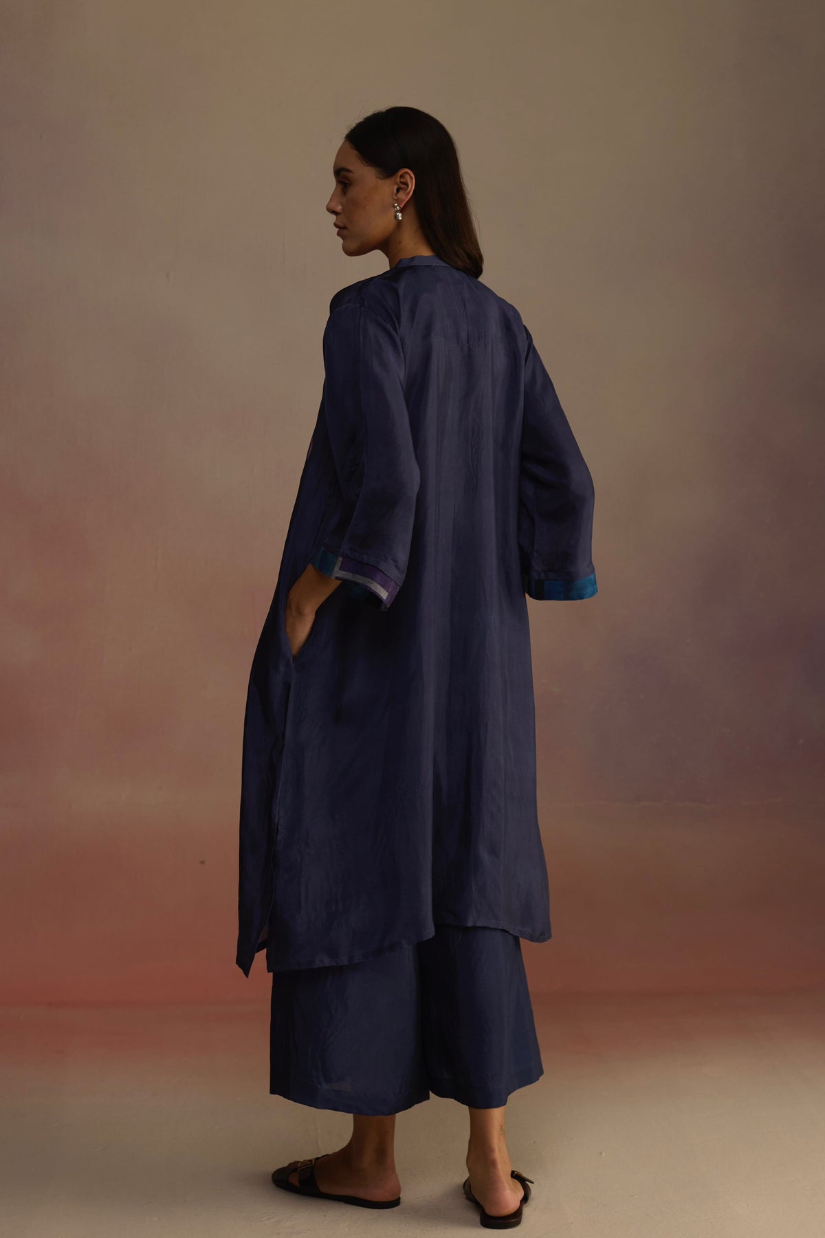 Clover Navy Kurta