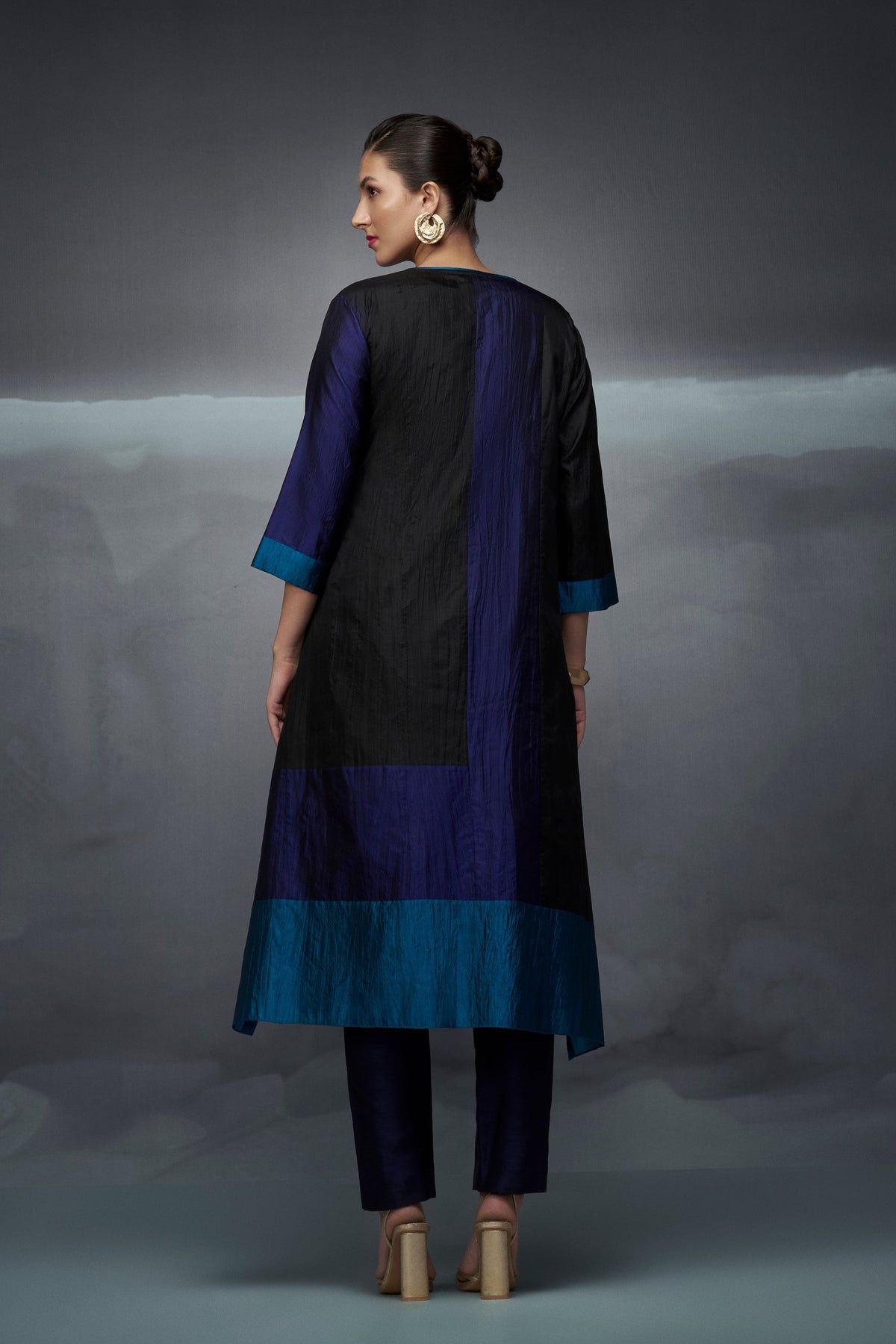 Multi Colured Silk Kurta