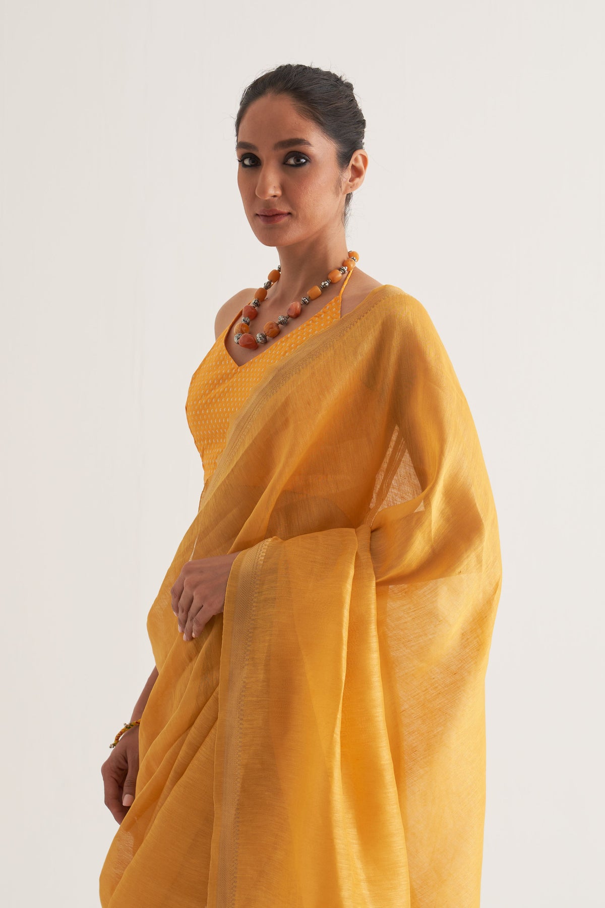 Paro Yellow Saree