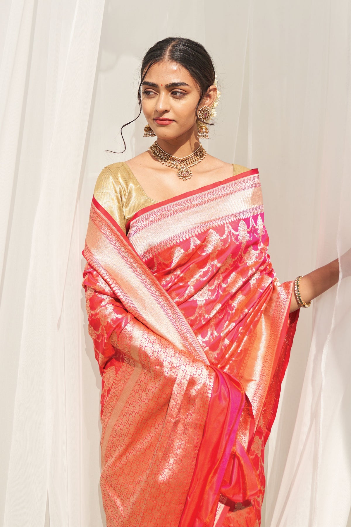 Turvi Pink Saree