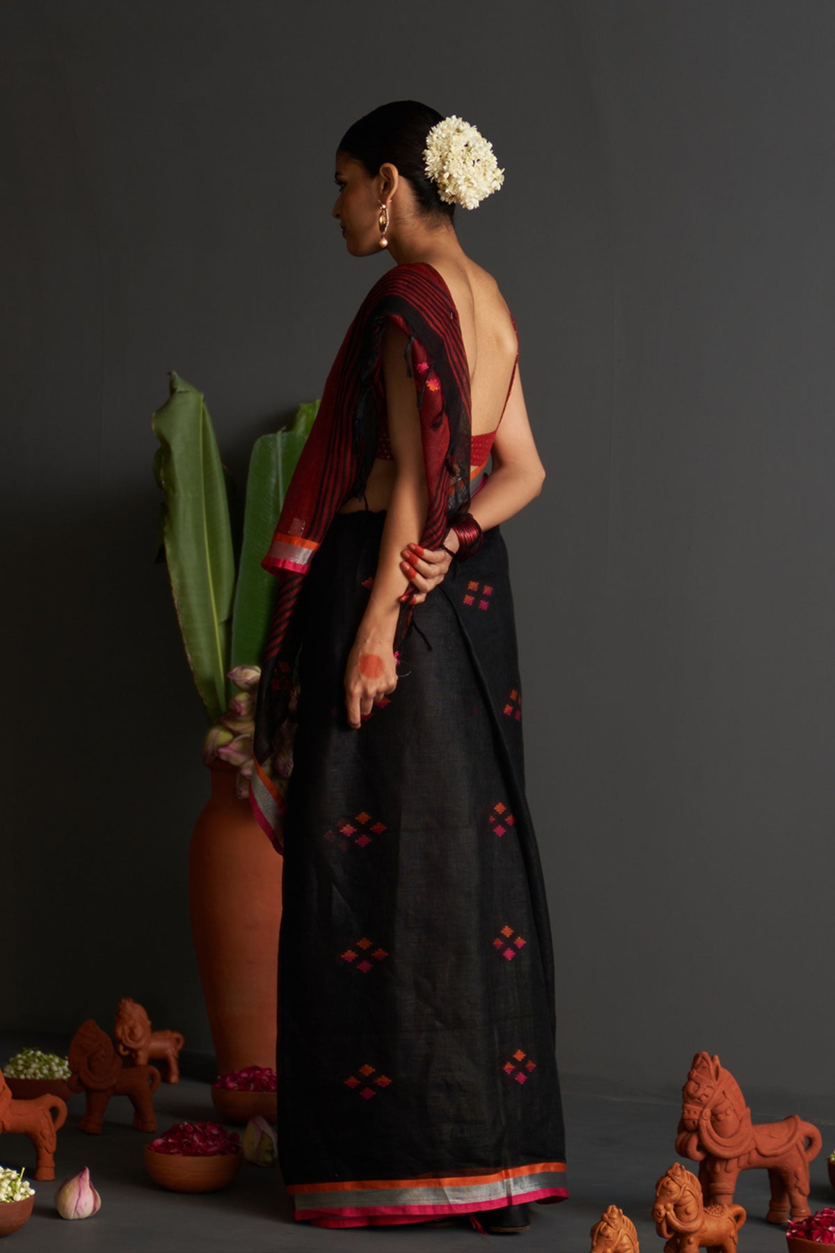 Bulbul Black Saree