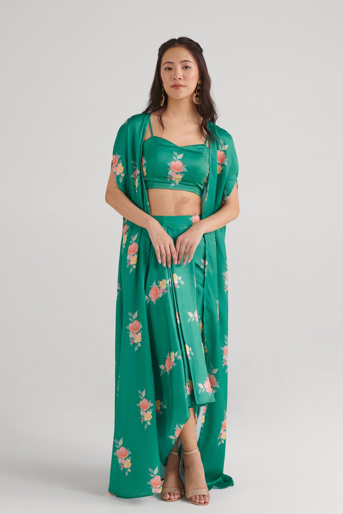 Jade Green Fusion Co-ord Set