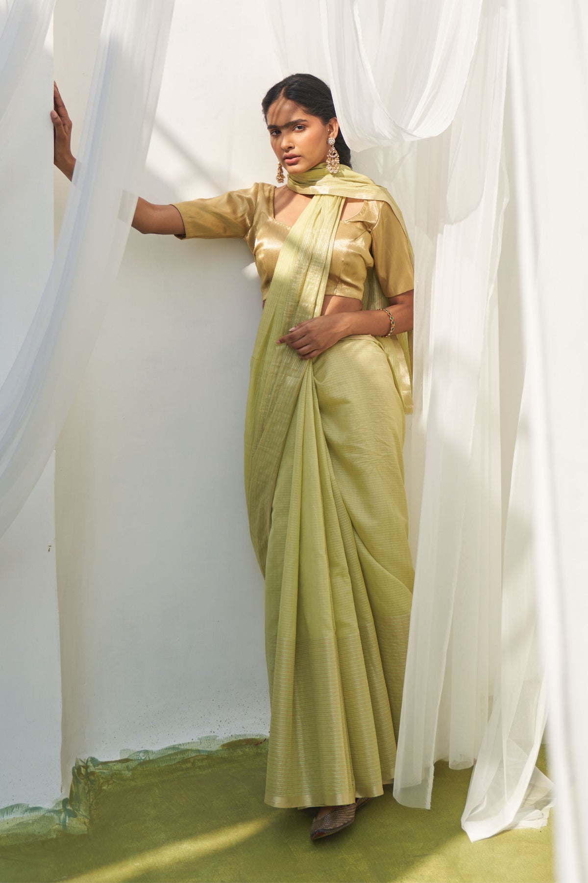 Nirvi Mint Saree