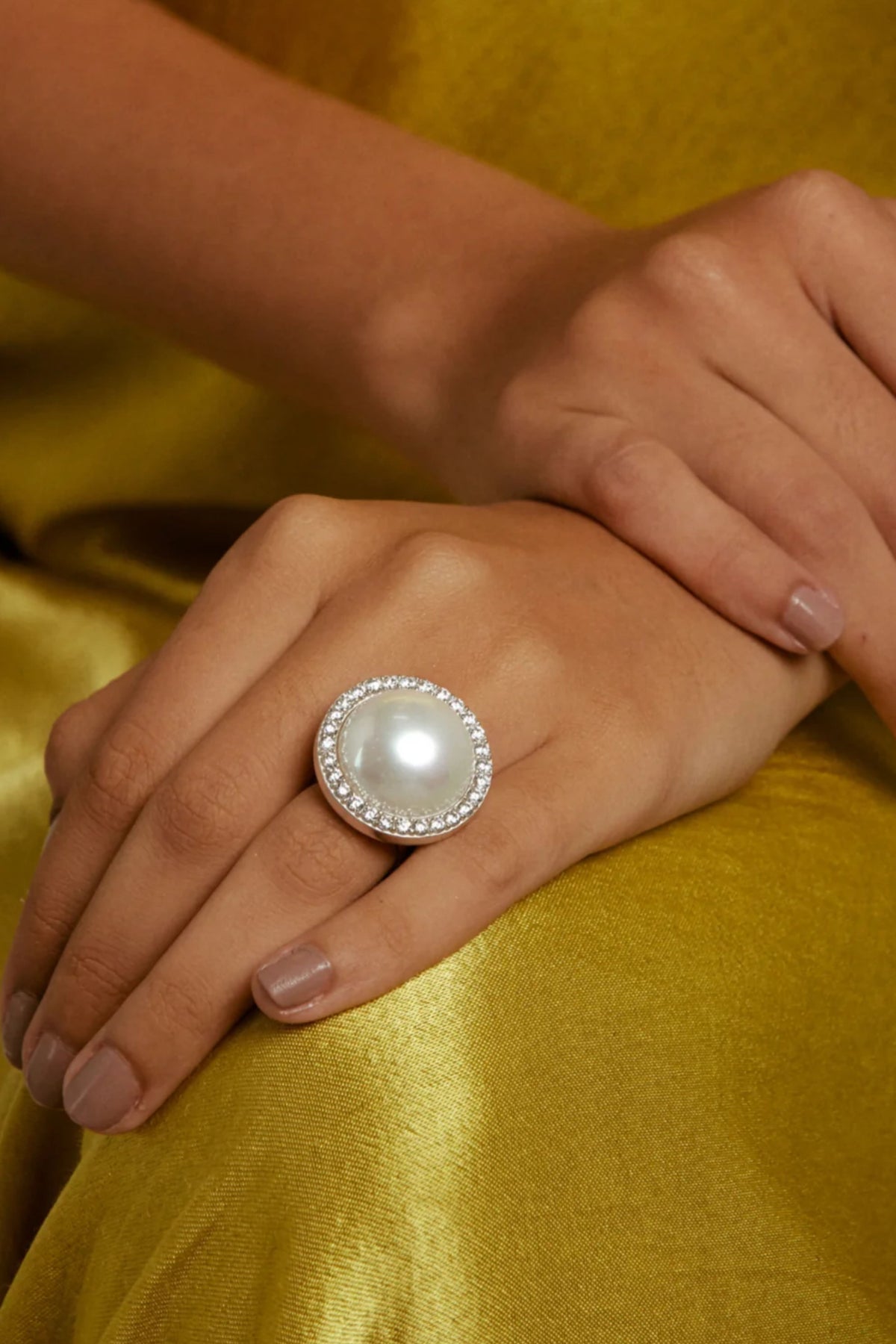 White Elan Ring