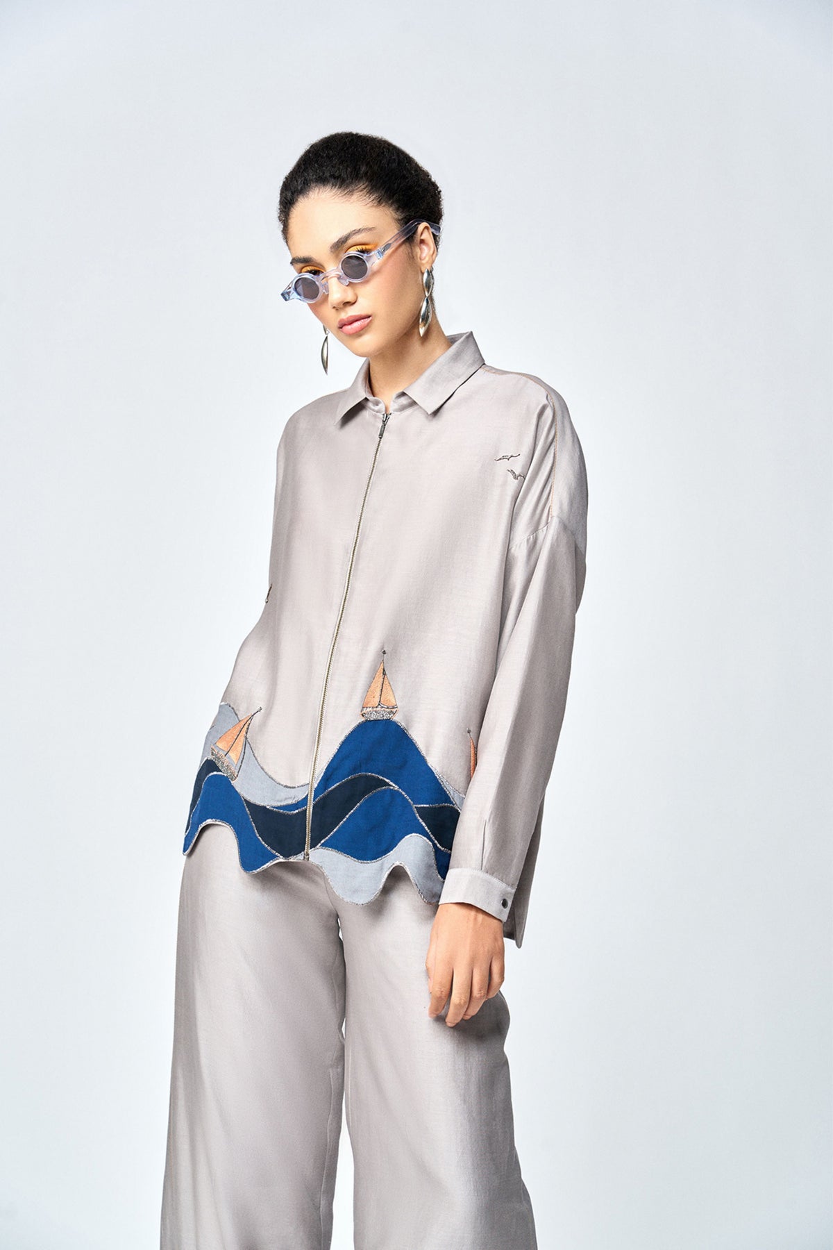 Grey Boxy Shirt