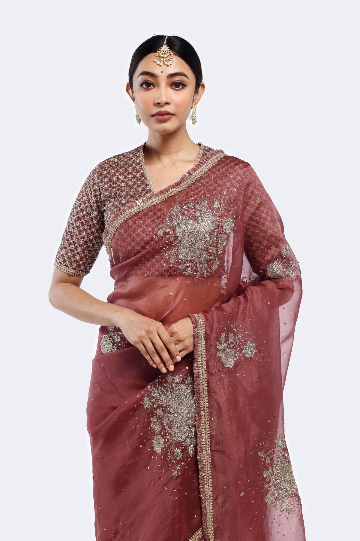 Dead Rose Saree Set