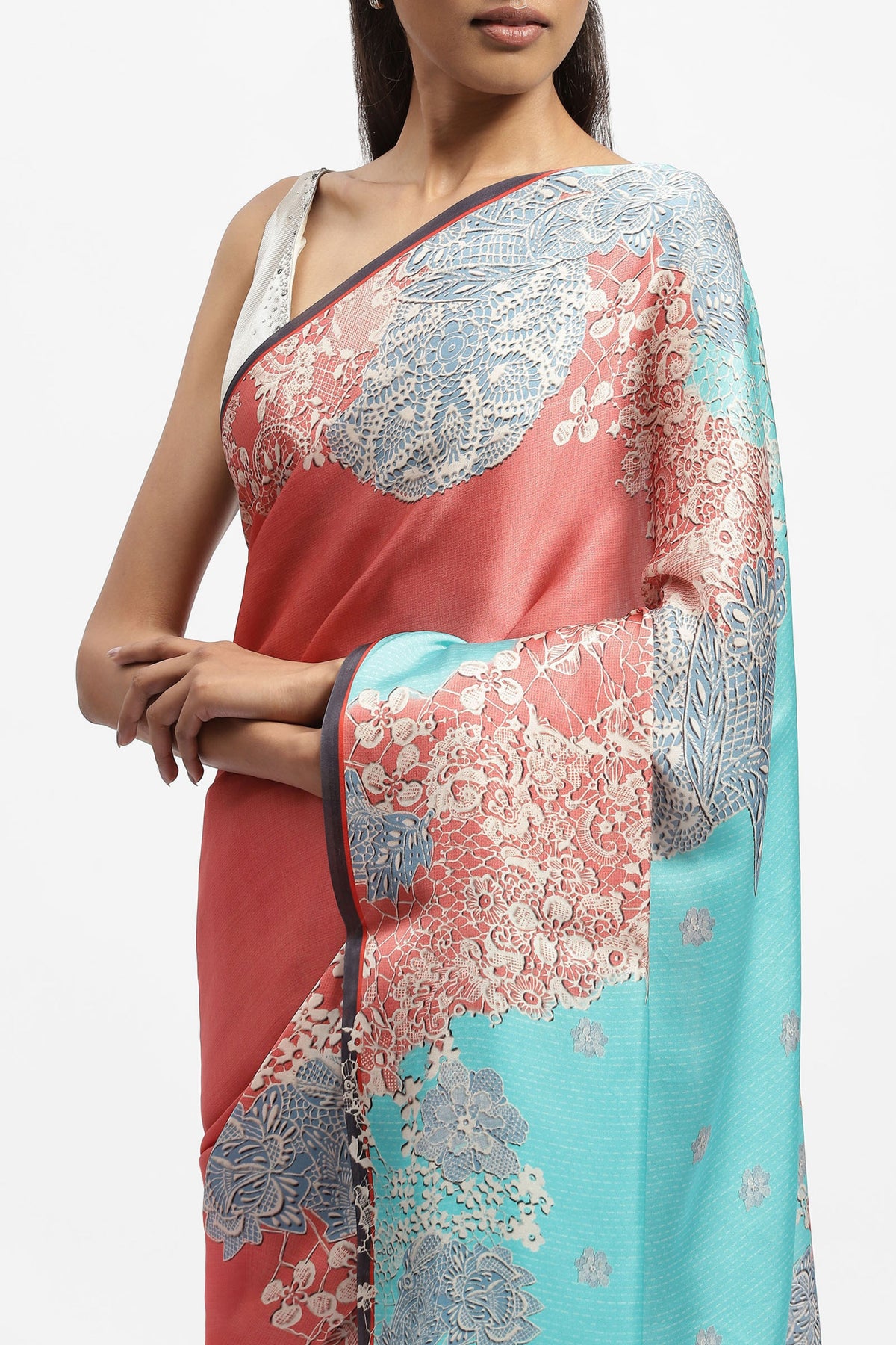 Miss Congeniality Printed Saree