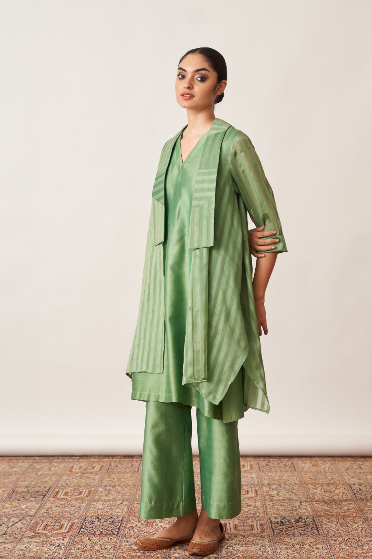 Pista Green Kurta Set